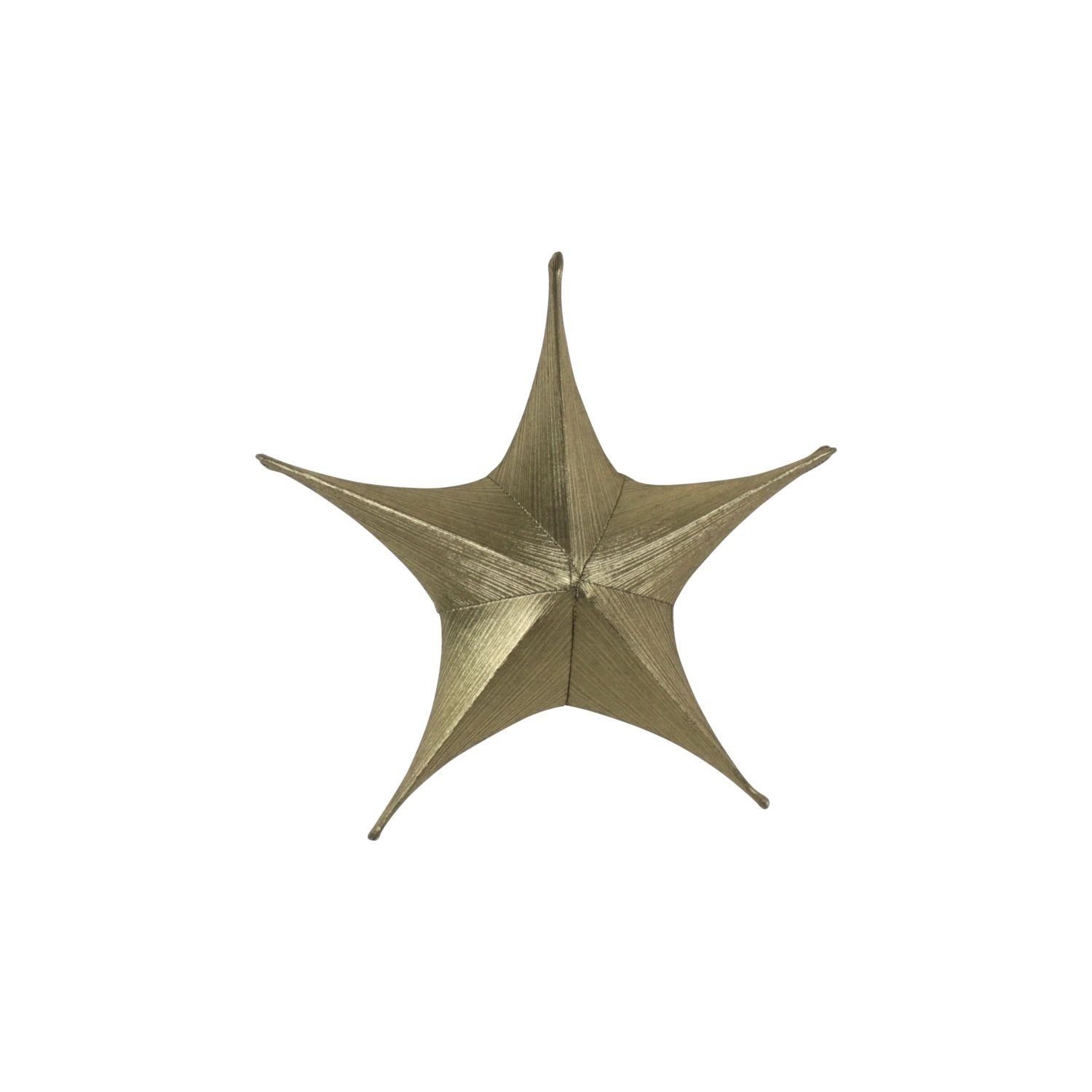 Werner Voß Durchmesser 65 100% Poylester gold-metallic - cm - Dekostern - Weihnachtsfigur Starlet