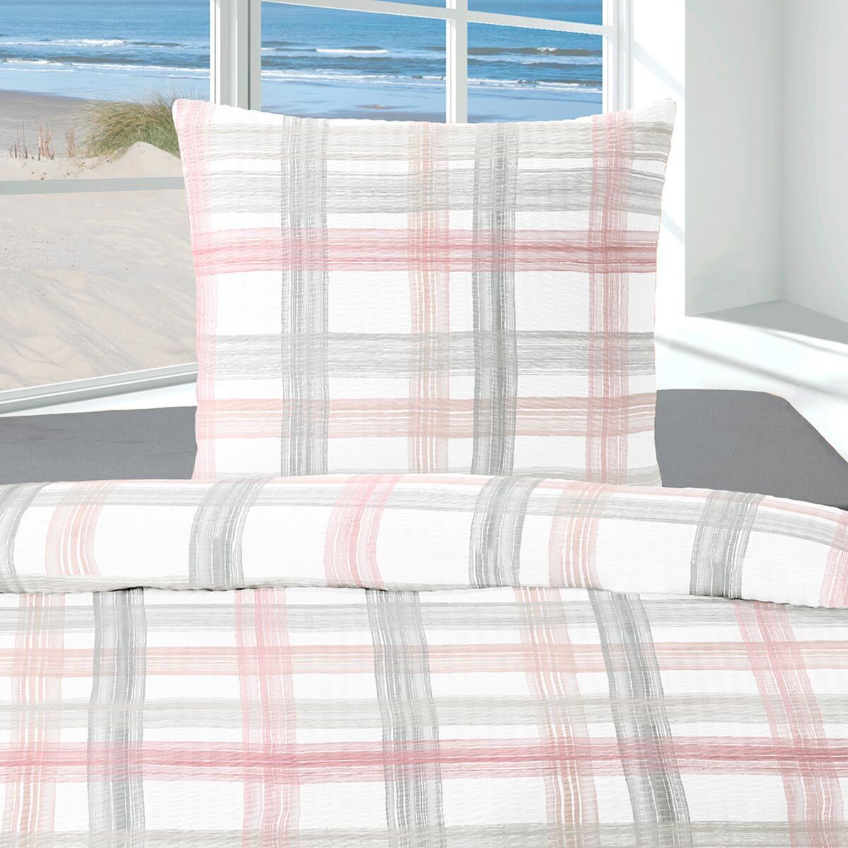 TRAUMSCHLAF Bettwäsche Bari, Seersucker, 2 teilig, bügelfreie Seersucker Qu günstig online kaufen