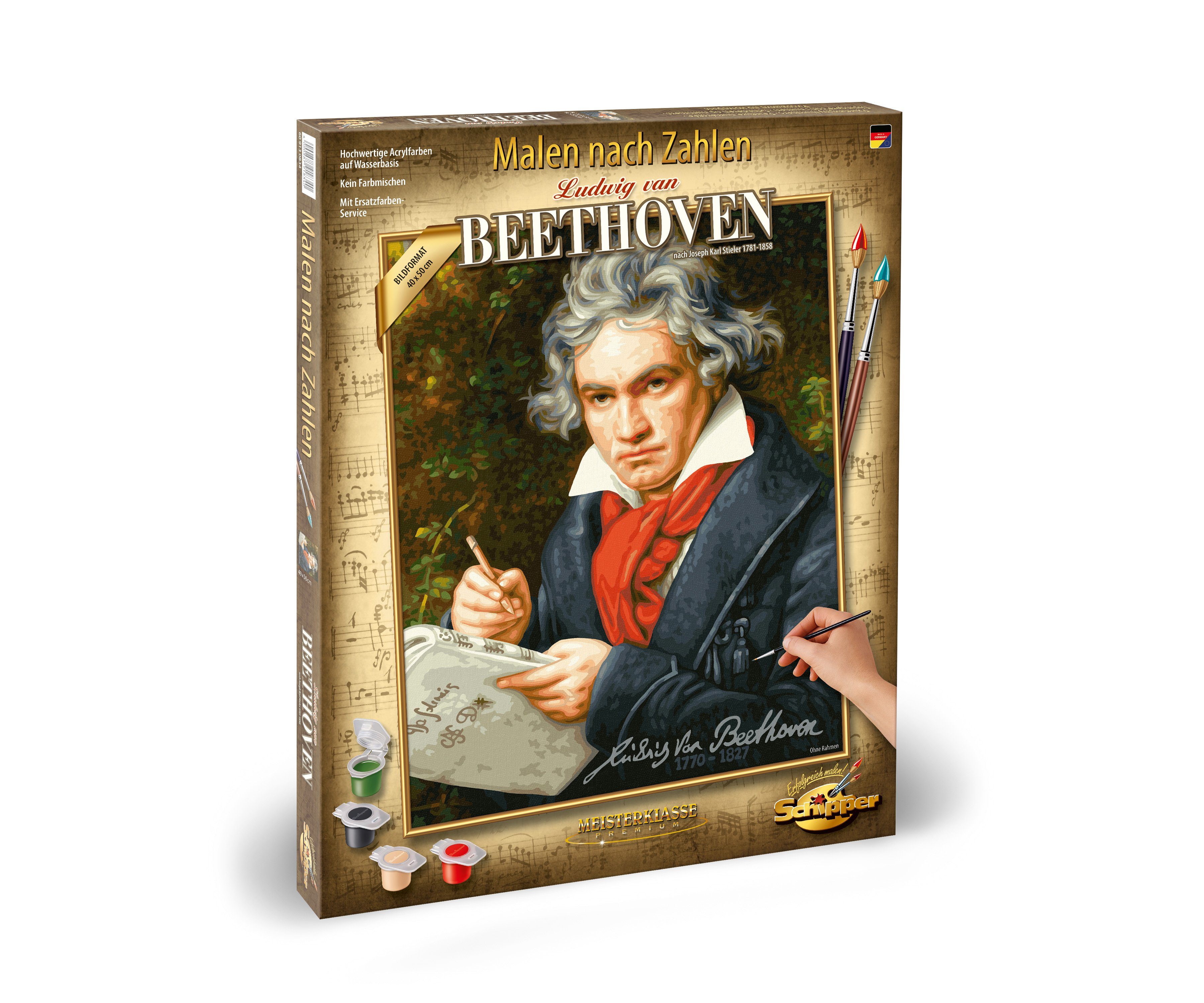 1770-1827 Beethoven van Germany Ludwig Malen Zahlen in Made Zahlen Schipper nach Malen (Set), nach
