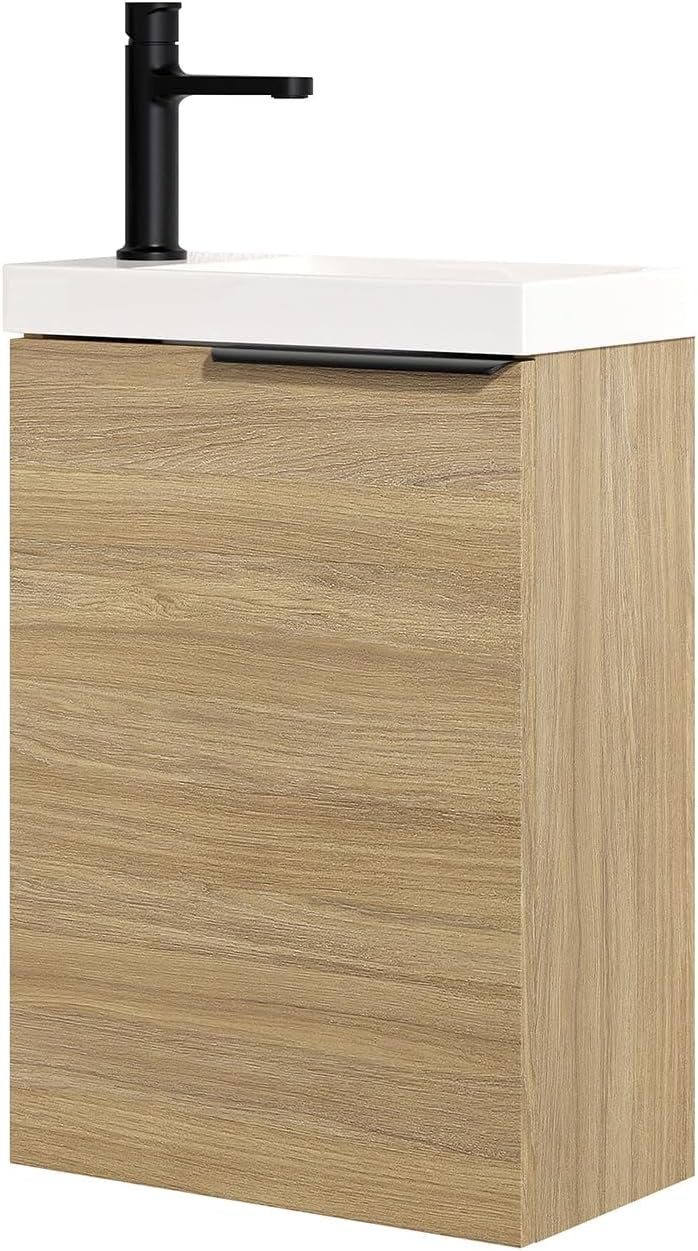 Bernstein Badmöbel-Set TIM, (Komplett-Set, Waschtischunterschrank 40cm mit Waschbecken), Farbe & Griff wählbar / vormontiert / feuchtigkeitsresistent