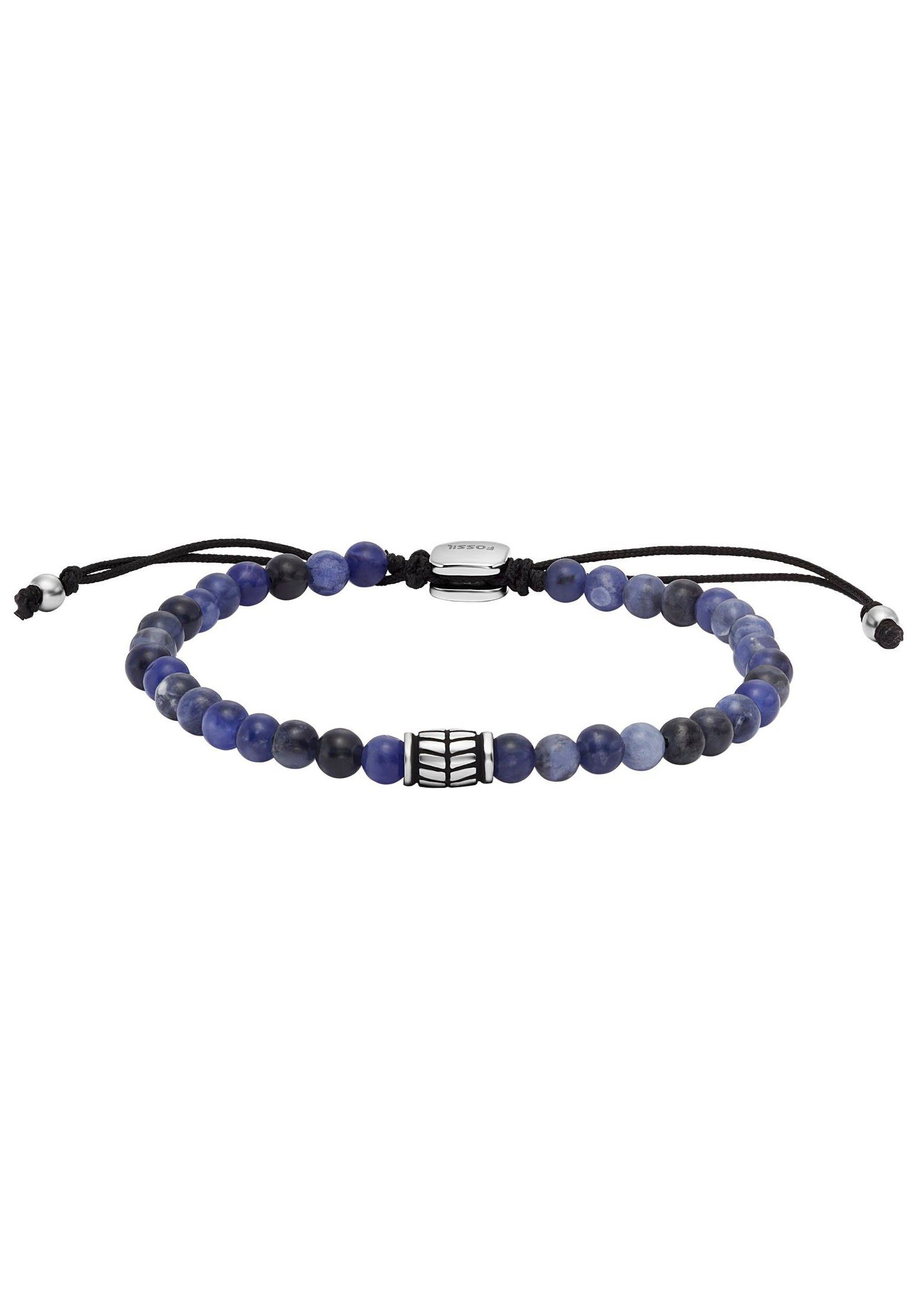 Fossil Armband Schmuck Geschenk Edelstahl Armschmuck JEWELRY, mit Hämatit, Tigerauge, Sodalith oder Malachit