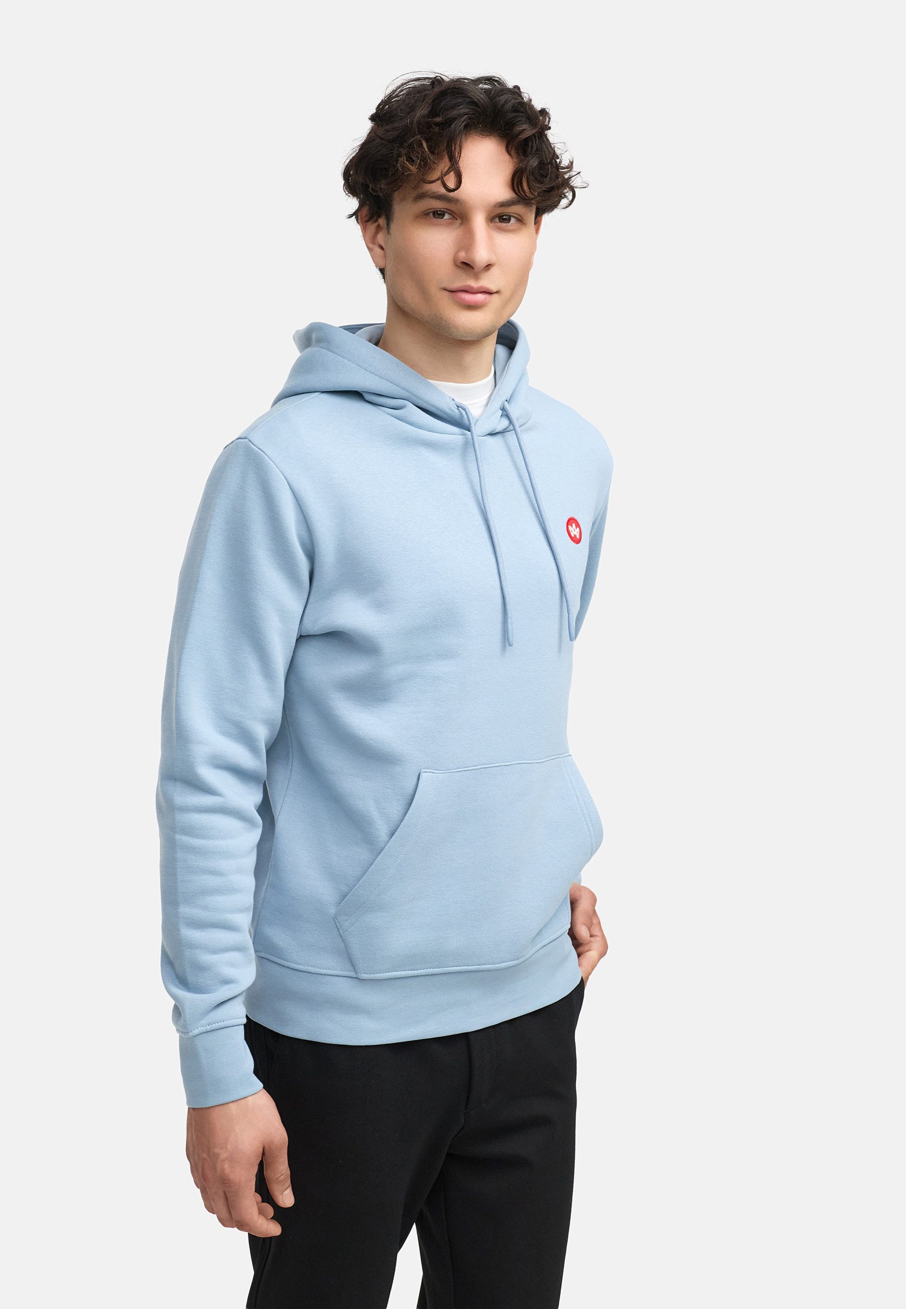 Kronstadt Hoodie Herren KSLars Sweatshirt Kapuze Herrenhoodie (Sweatshirt) Hoodie mit dezentem Logoprint auf der Brust