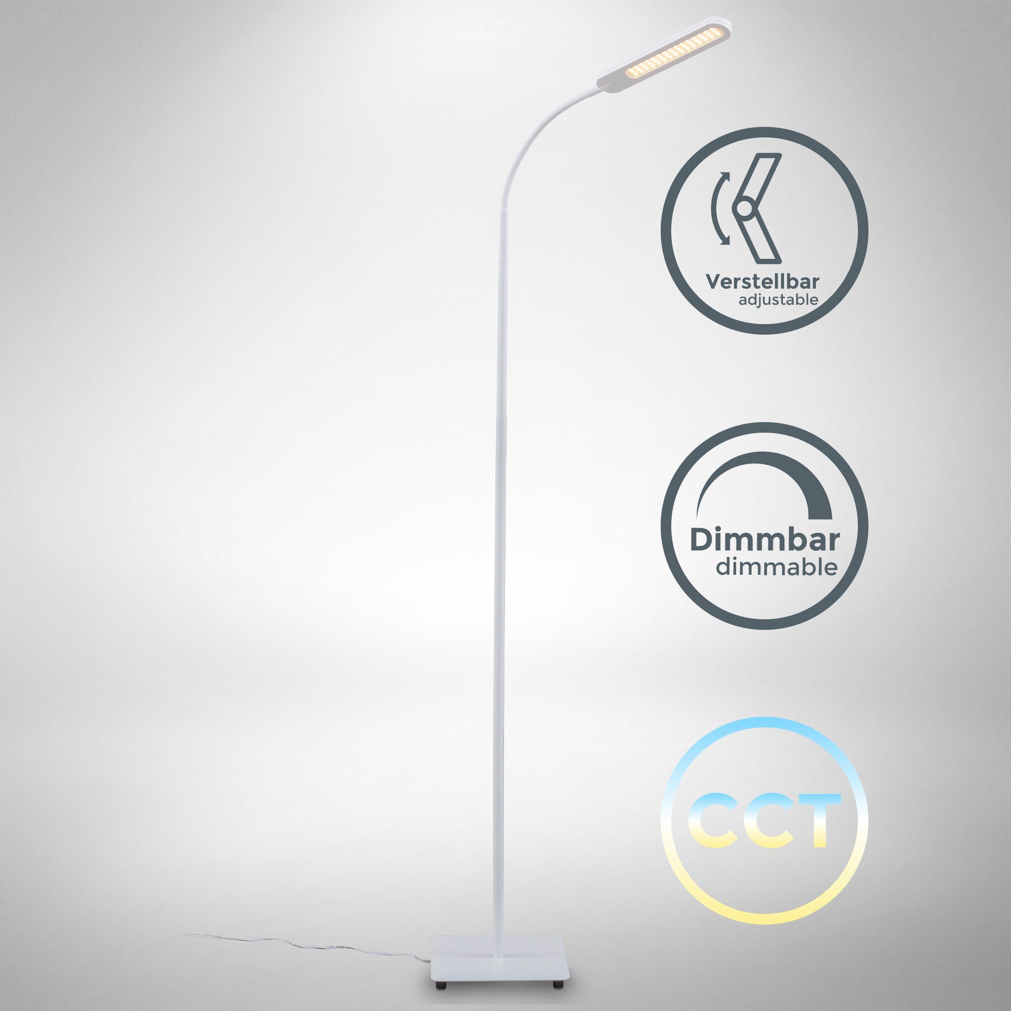 B.K.Licht LED Stehlampe BK_ST1452 LED Stehleuchte, günstig online kaufen