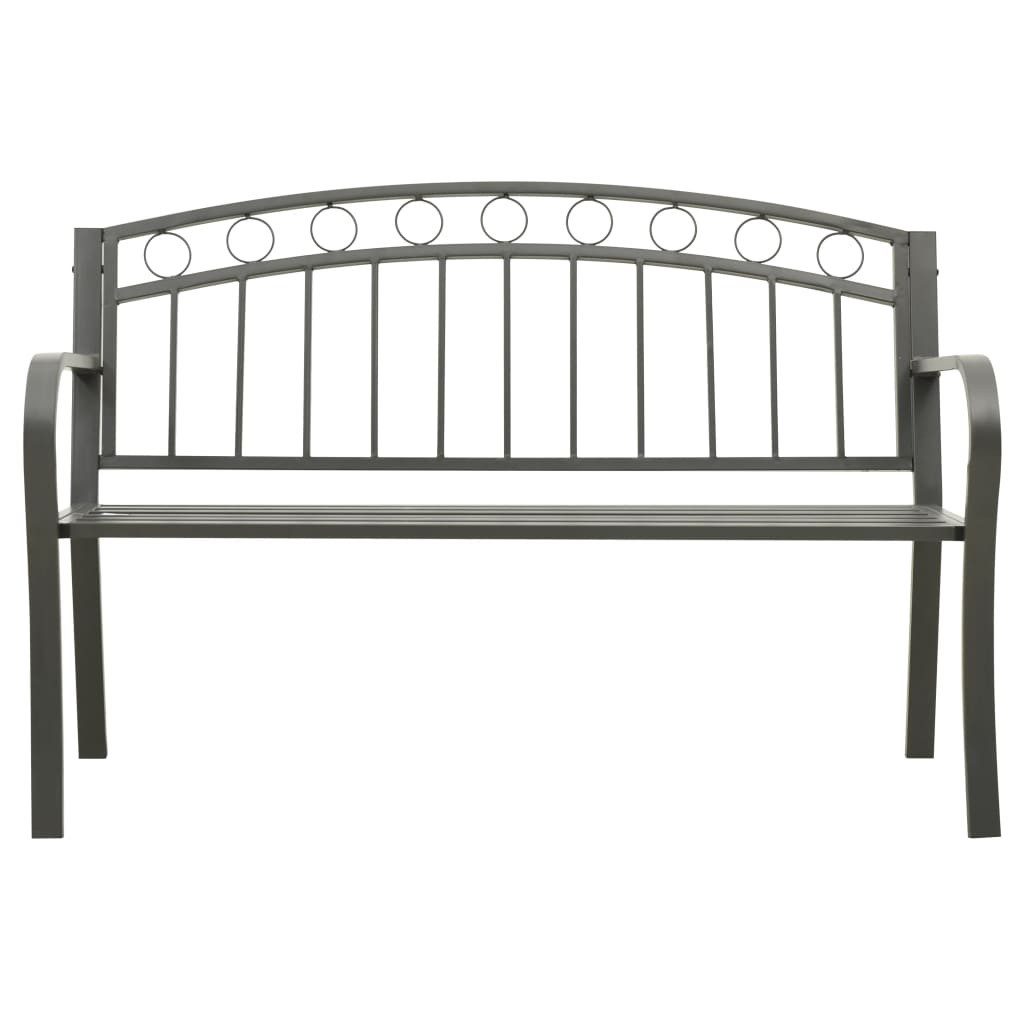 vidaXL Gartenbank Gartenbank Grau 120 cm günstig online kaufen