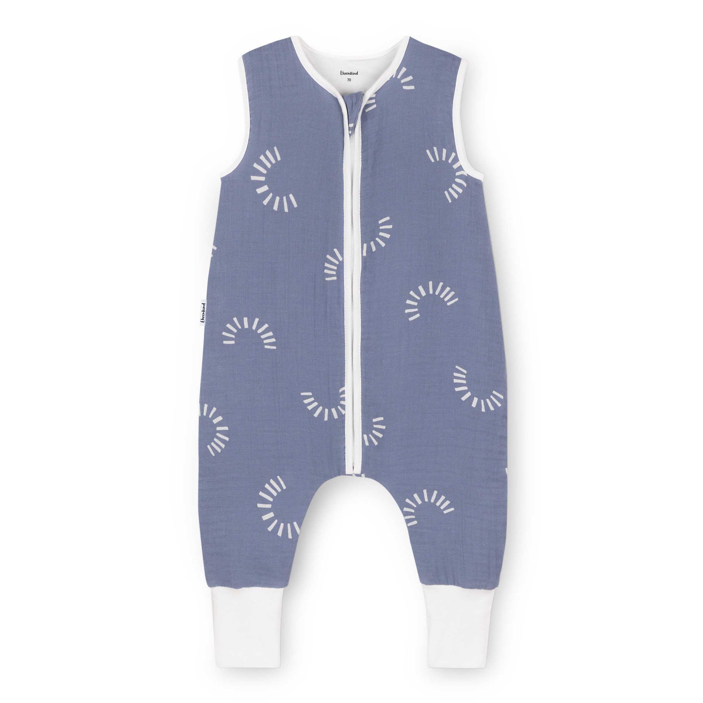 Ehrenkind Babyschlafsack aus Musselin, Premium Schlafsack mit Füßen (Standard by OEKO-TEX, 100% Bio-Baumwolle, Musselin Schlafsack, 1.0 TOG), Schlafsack Baby, Baby Schlafsack