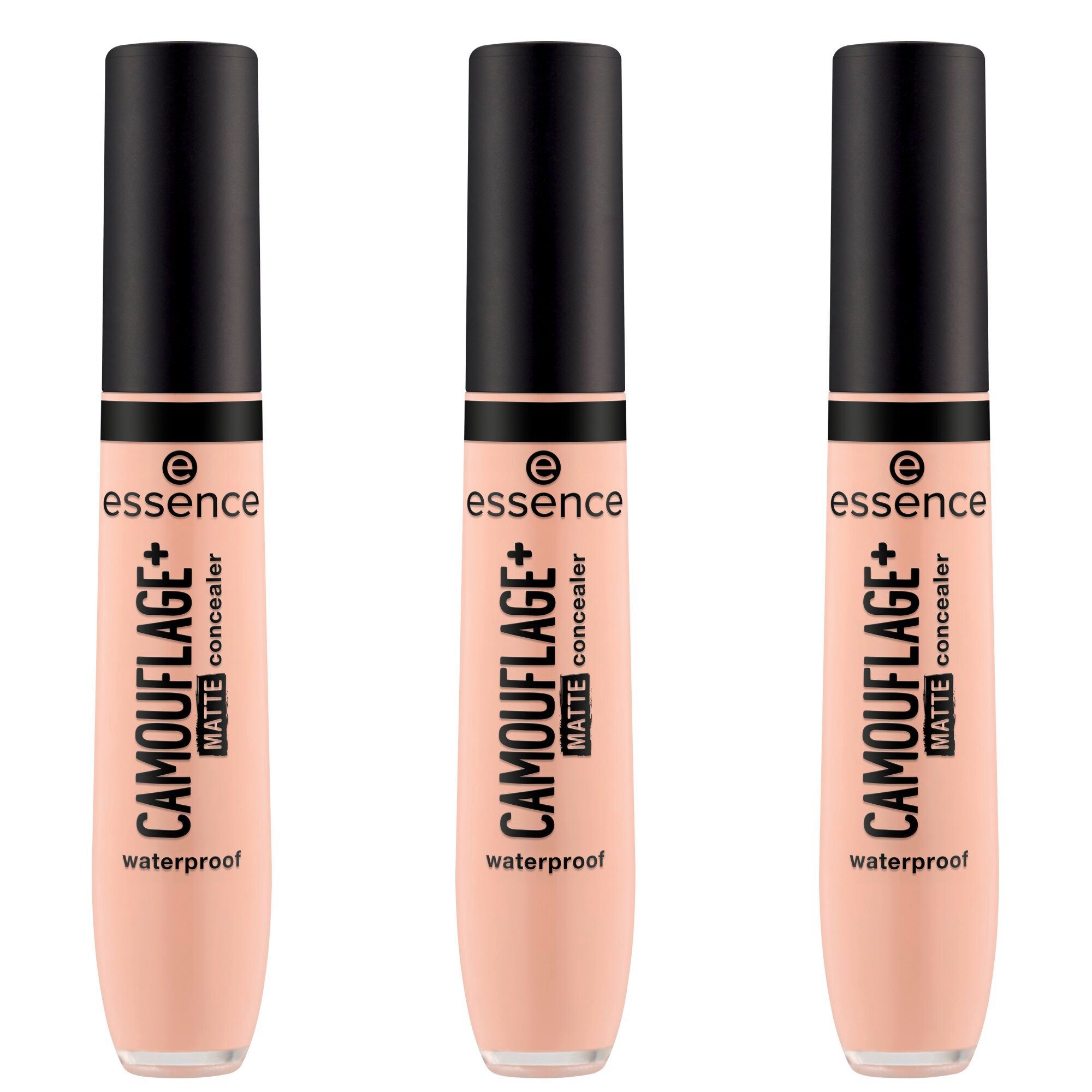 Essence Тональный крем CAMOUFLAGE+ MATTE concealer, 3-tlg., 3-tlg., hohe Deckkraft, mattierend, alle Hauttypen