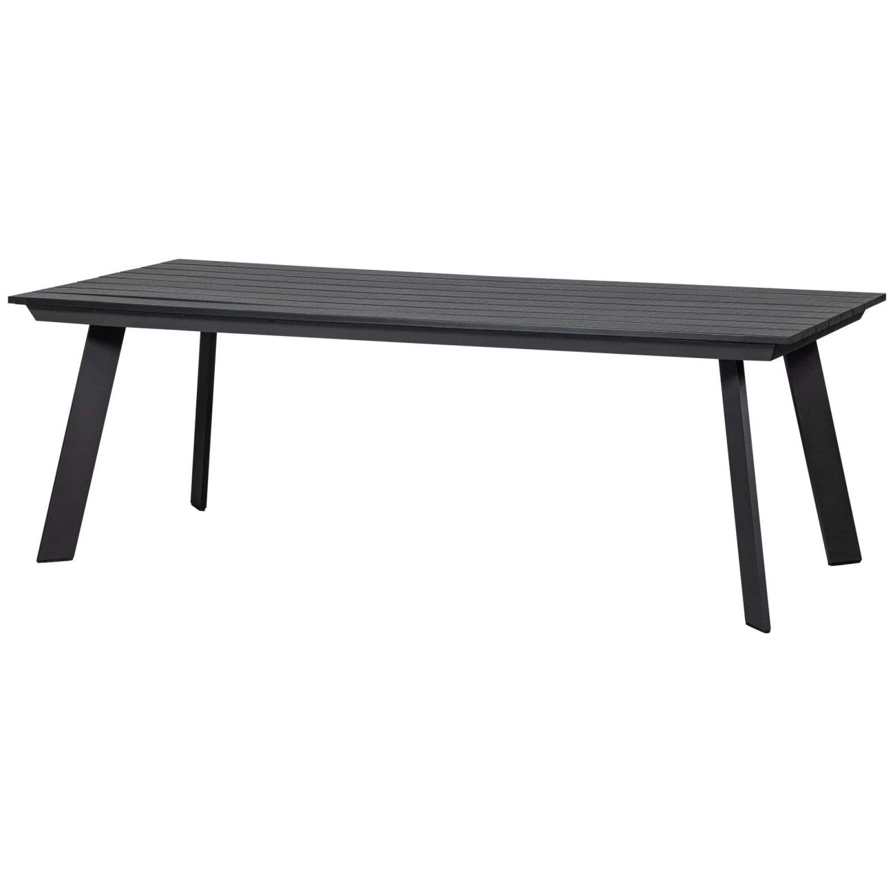 WOOOD Esstisch Veerle aus Aluminium, 220x100 cm, Geeignet für 6-8 Personen