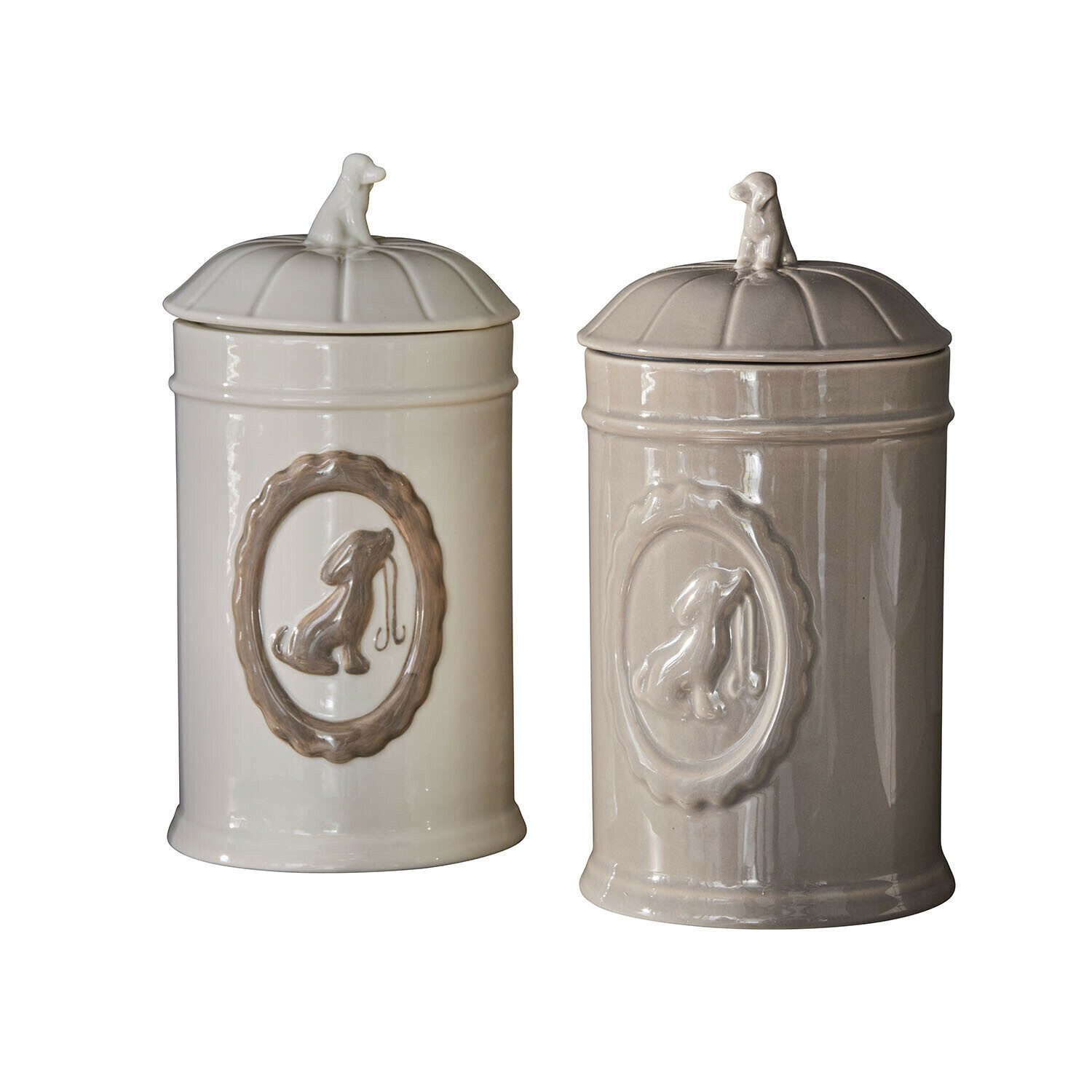 Mirabeau Vorratsdose Dose 2er Set Ruunja weiß/beige, Porzellan