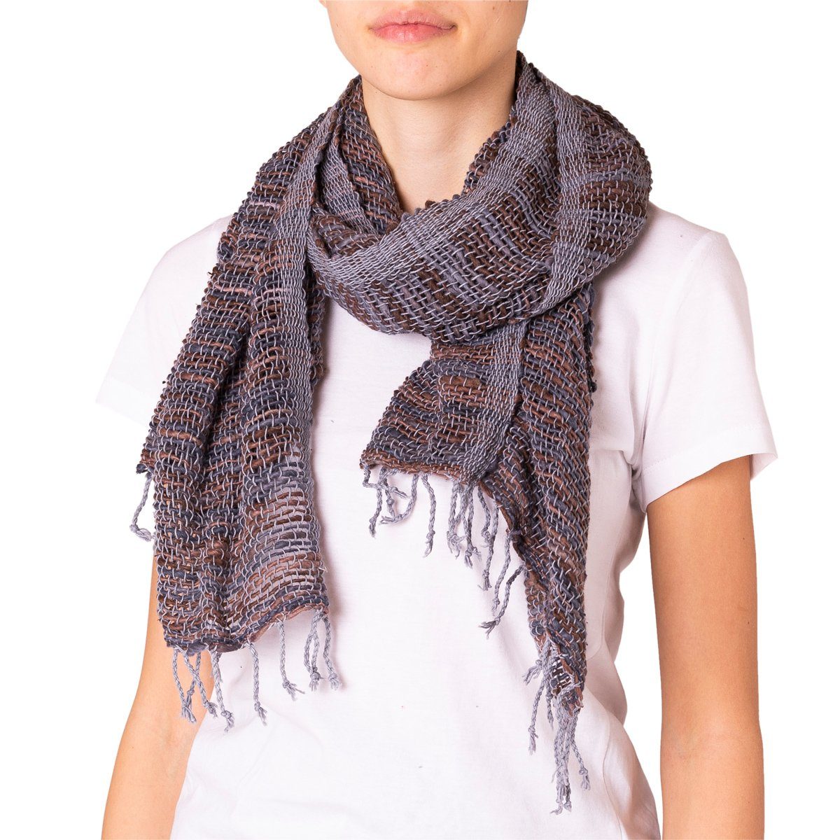 Gotby Baumwollschal 50x180 Cm Rot - Uni Schal Für Damen & Herren