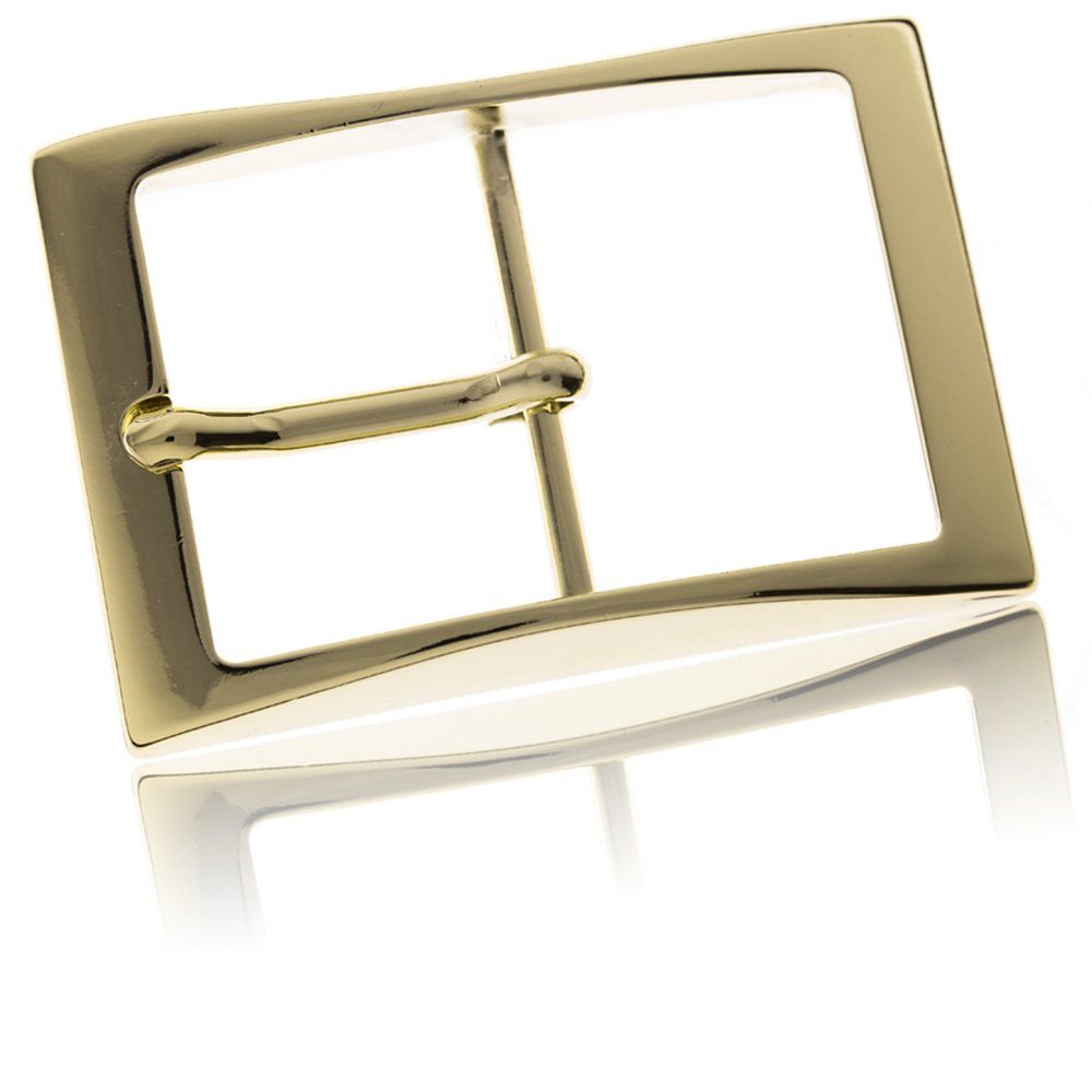 FREDERIC HERMANO Gürtelschnalle 40mm Zamak Gold - Buckle Edges - 332407700020