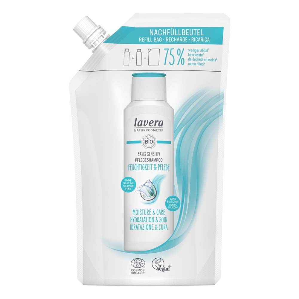 lavera Haarshampoo Basis Sensitiv - Feuchtigkeit & Pflege Shampoo NFB 500ml