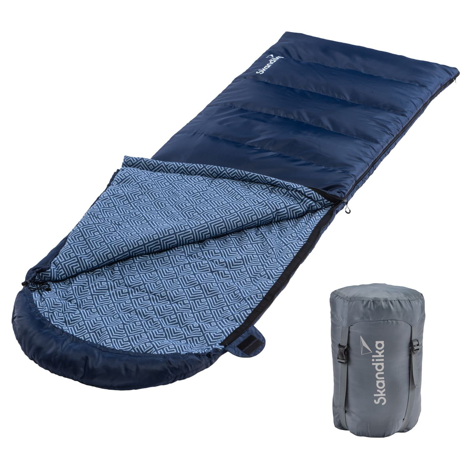 Skandika Deckenschlafsack Baumwollflanell, Deckenschlafsack, Koppelbar, Kop günstig online kaufen