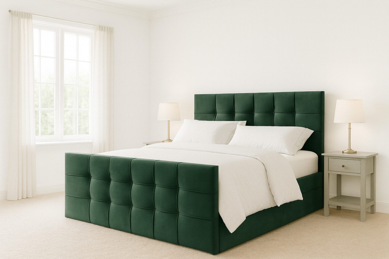 AN FURNITURE STORE Boxbett KARO mit Bettkasten, Topper (Stauraum, Schlafzimmer), Bonellfederkernmatratze