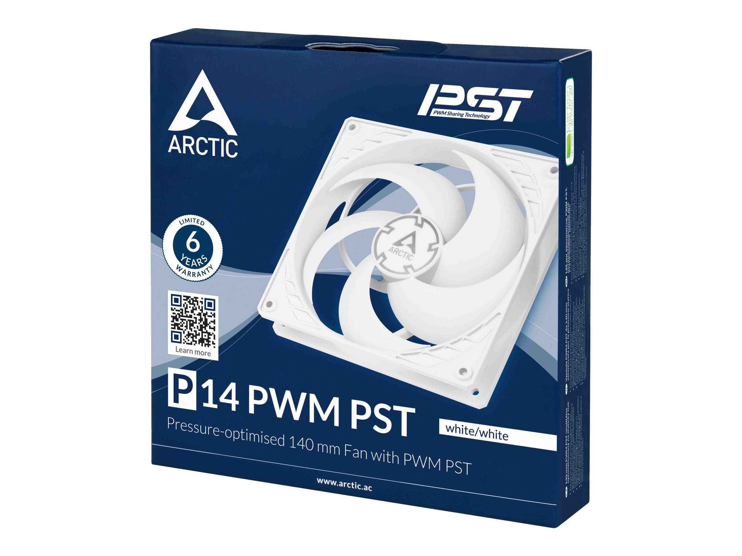 Arctic Gehäuselüfter ARCTIC Kühler ARCTIC P14 PWM PST (white/white)