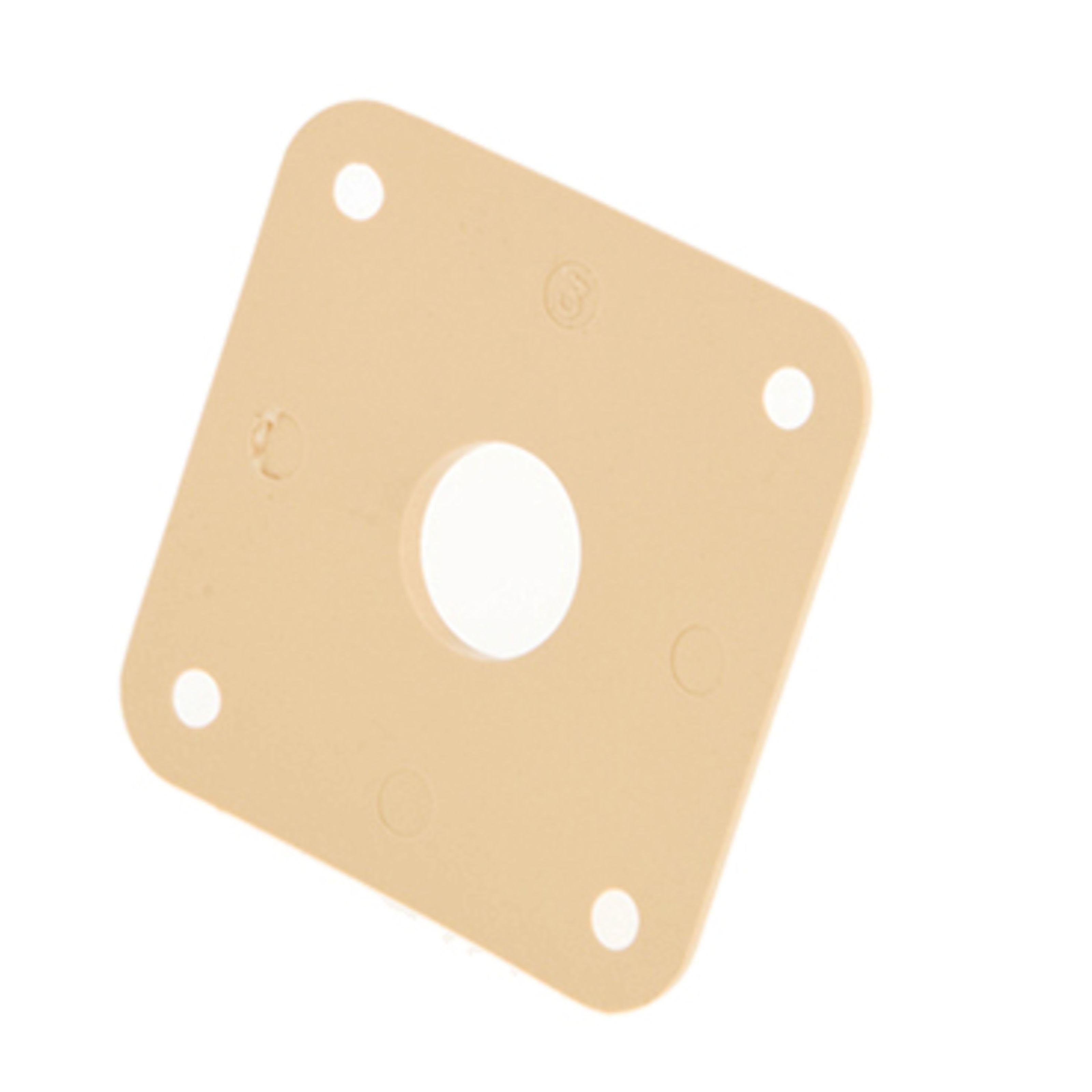 Gibson Westerngitarre, ersatzteile für Gitarren, Abdeckplatten & Abdeckkappen, PRJP-030 Jack Plate CR Plastic Creme - Gitarren Ersatzteil