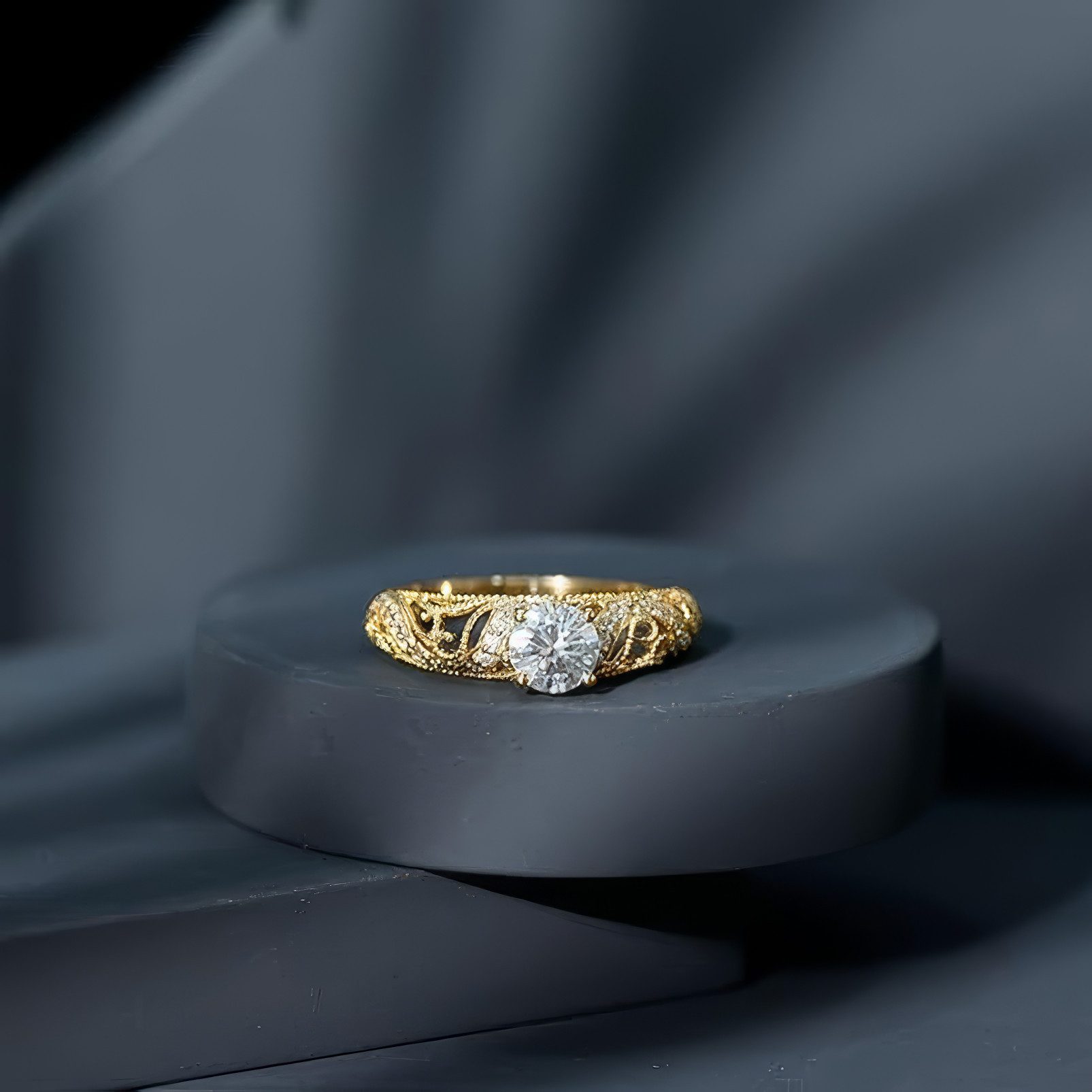 Jumpeak Diamantring 1.2 karat, Diamantring, IGI-Zertifikat, Diamant Ring Damen, Eheringe, Labordiamant, Verlobungsringe Frau, Ring Gold Damen 585 Echtgold,E VS2