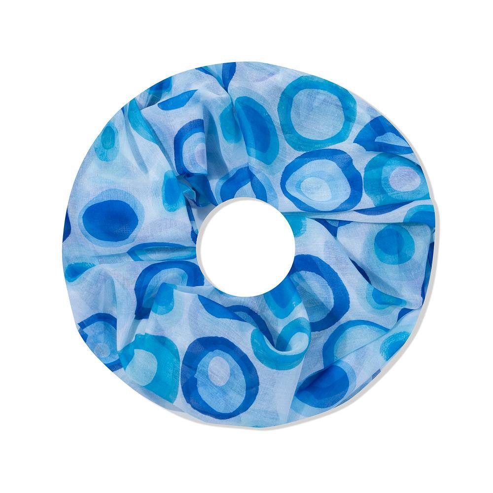 Loop Damen Schal mit Ring-Muster Weich aus 100% Viskose