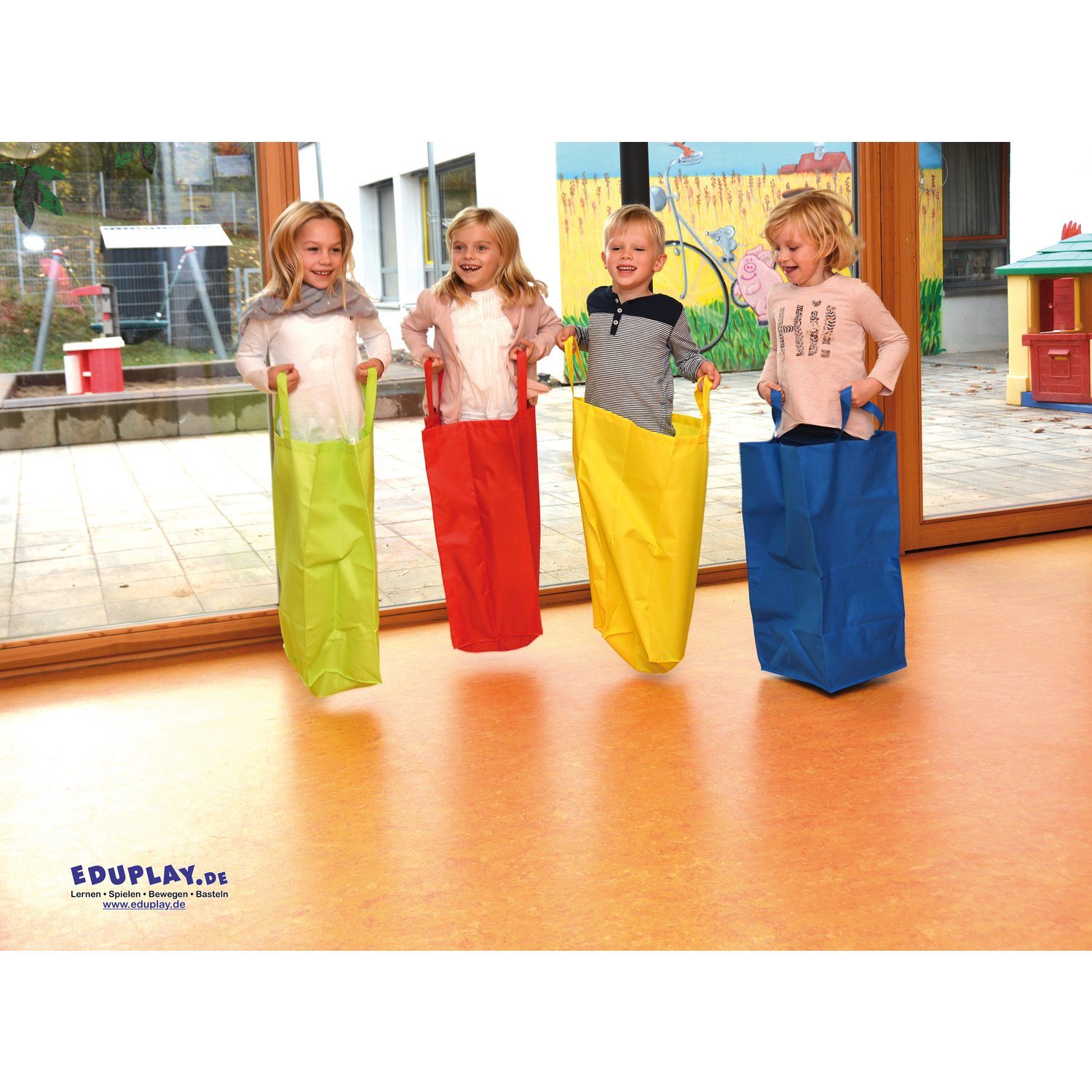 Spielzeug-Gartenset Hüpfsack, 4er Set