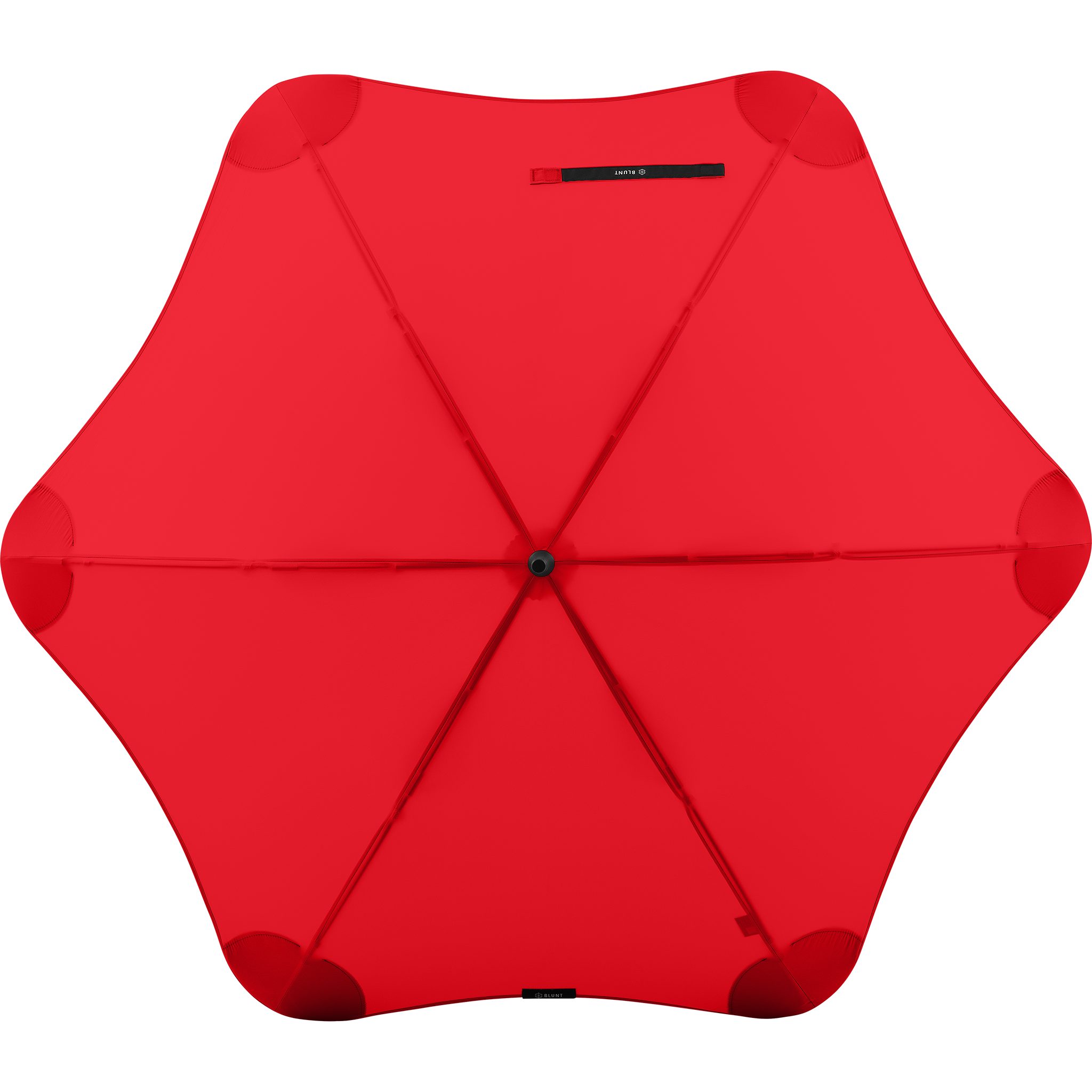 Stockregenschirm patentierte rot Silhouette einzigartige Classic, herausragende Blunt Technologie,