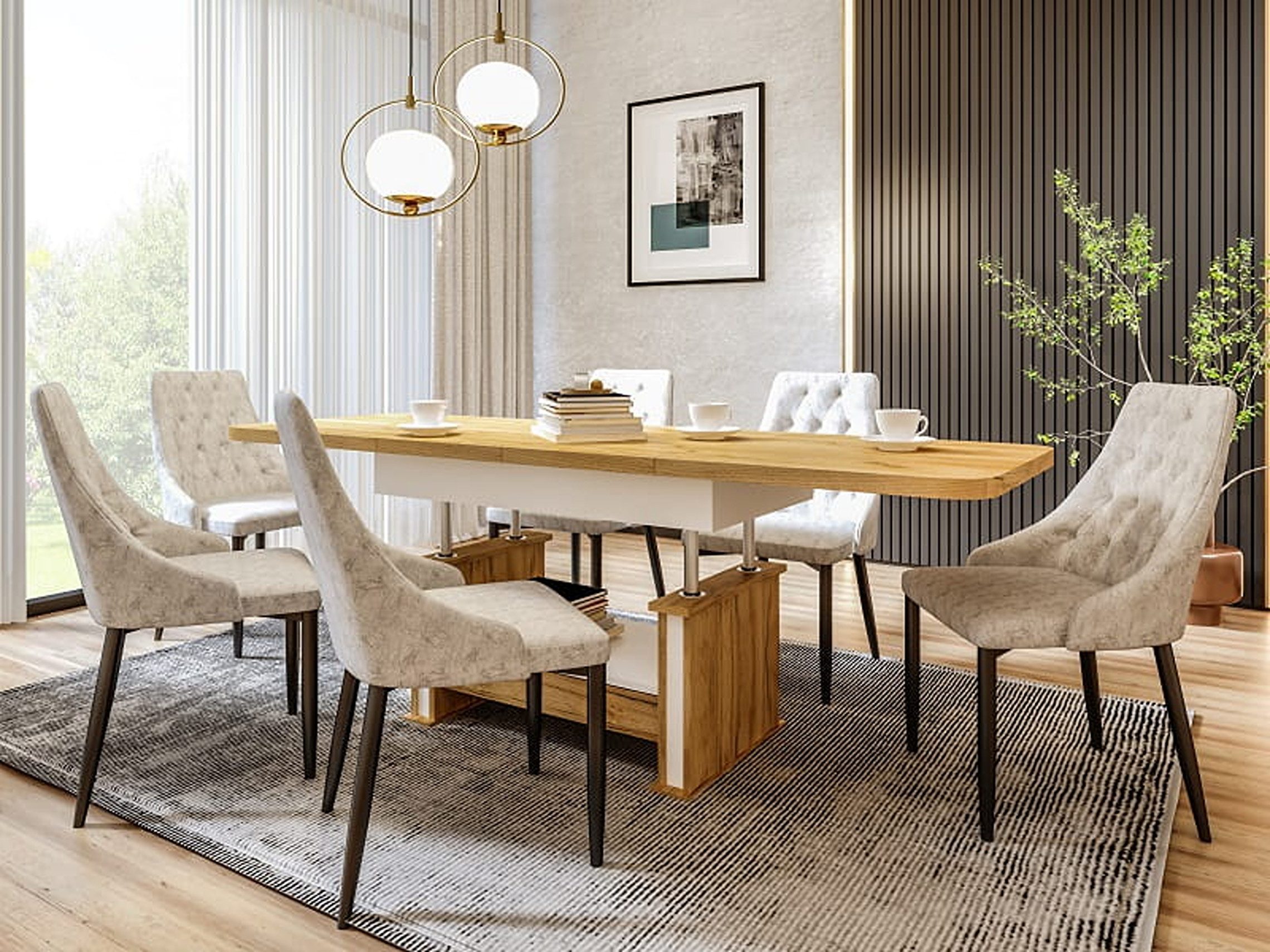 designimpex Couchtisch Design DA-555 Schublade höhenverstellbar ausziehbar günstig online kaufen