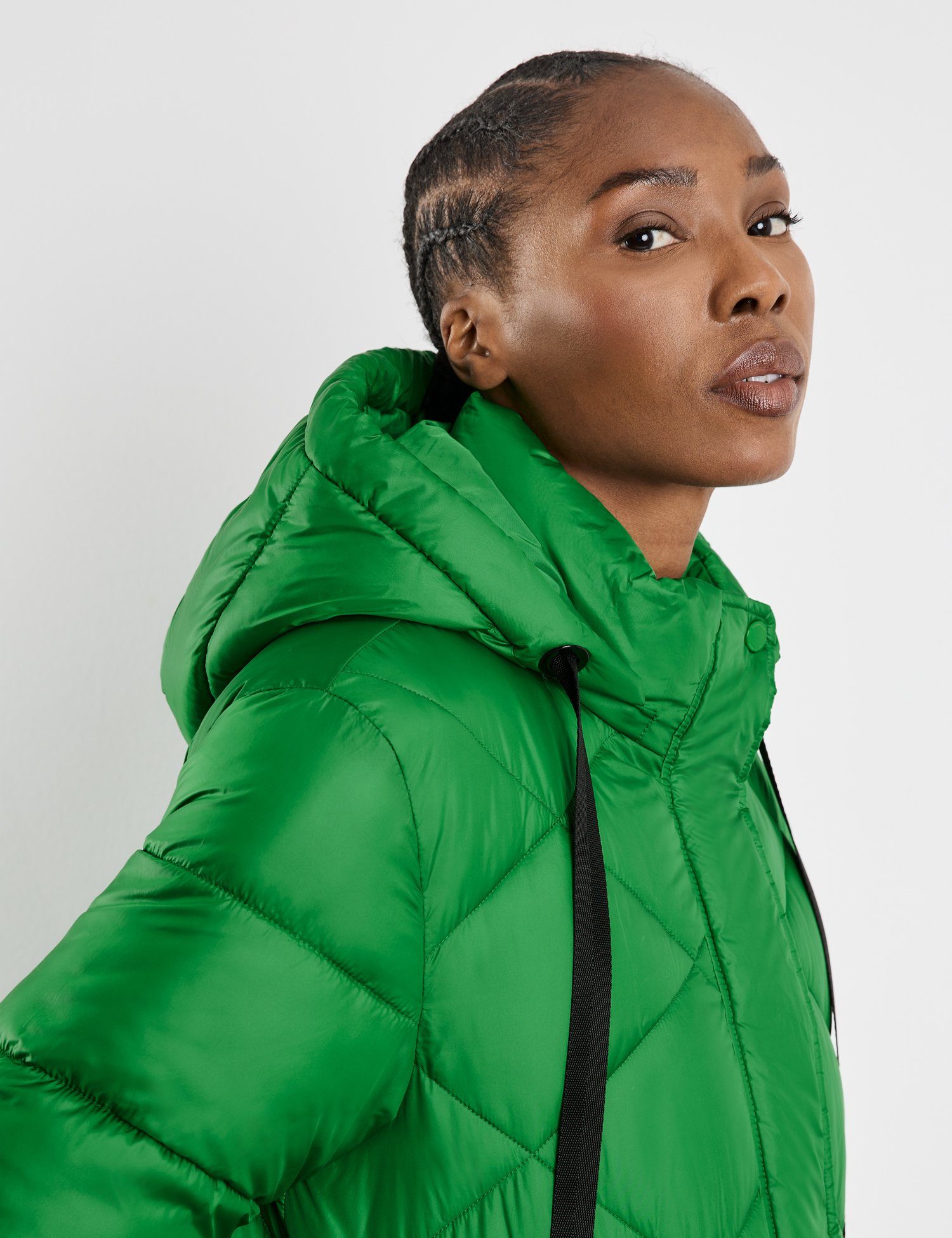 GERRY aufgesetzten Green großen Bright mit WEBER Taschen Wintermantel Mantel Modischer