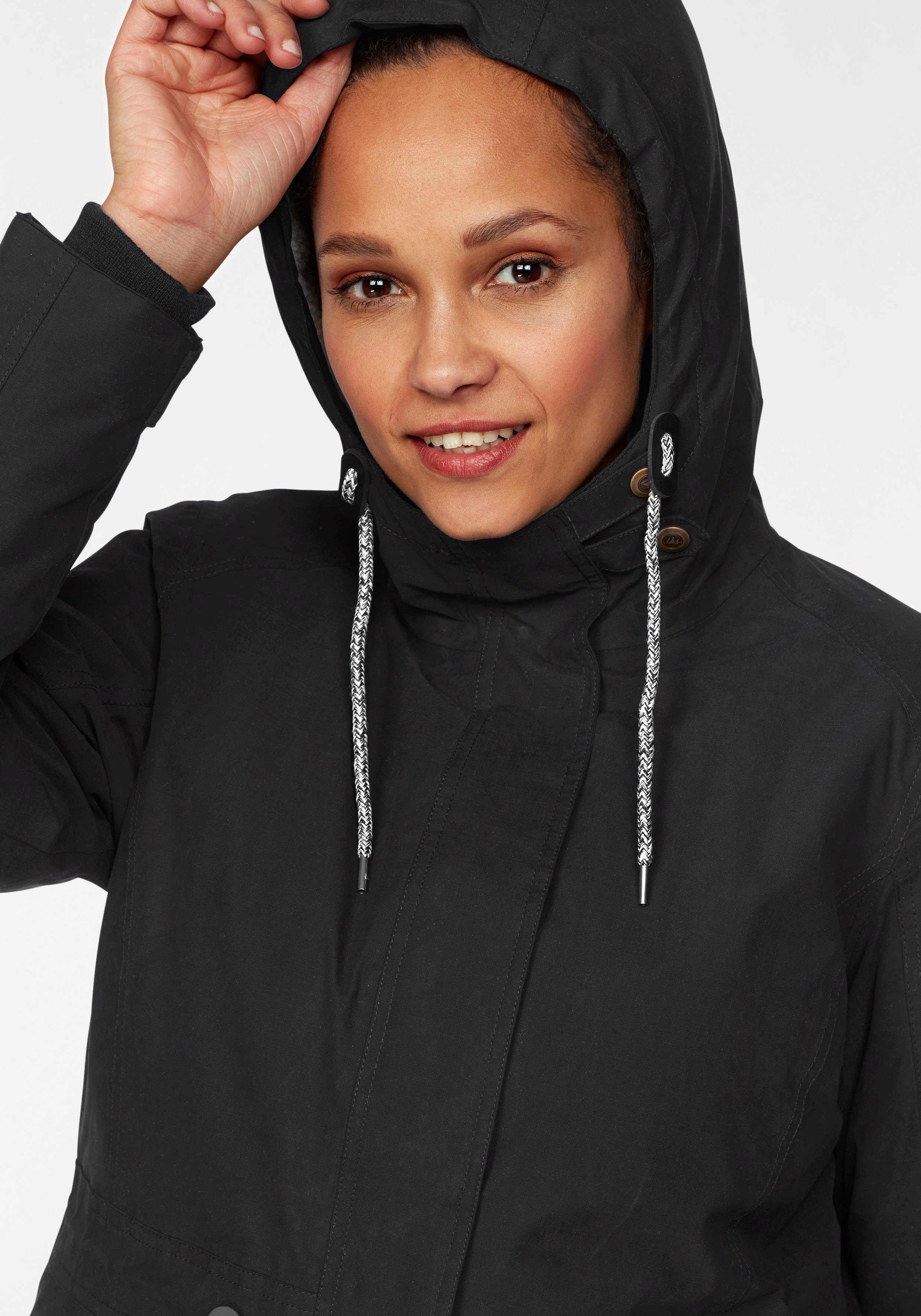 Polarino Funktionsparka Obermaterial wasser-/winddicht & atmungsaktiv, verschweißte Nähte