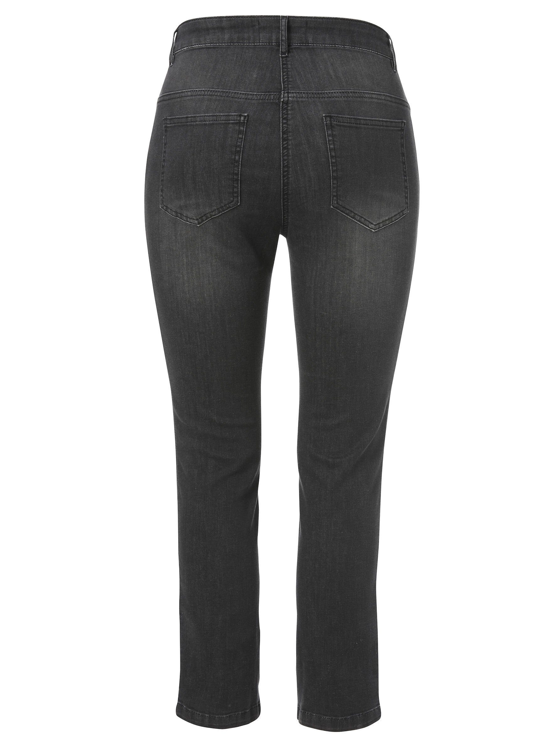 FRAPP Slim-fit-Jeans Ziernähten trendigen denim grey mit mid