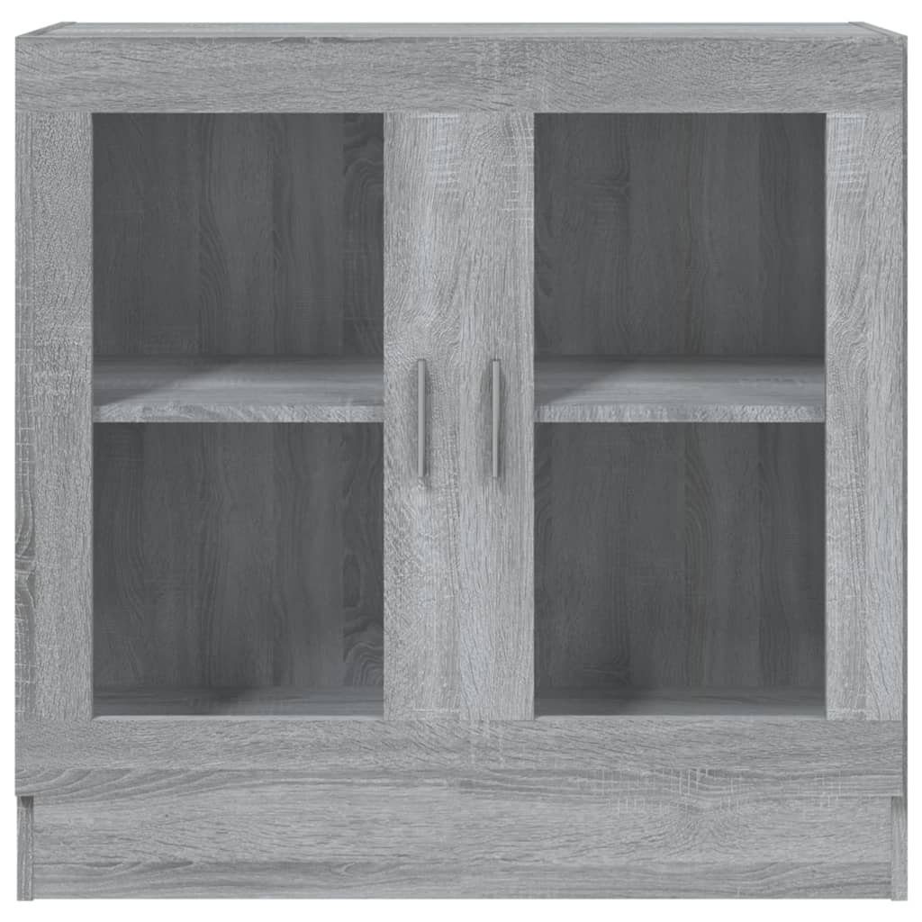vidaXL 1-tlg. 82,5x30,5x80 Holzwerkstoff, Grau cm Bücherregal Sonoma Vitrinenschrank