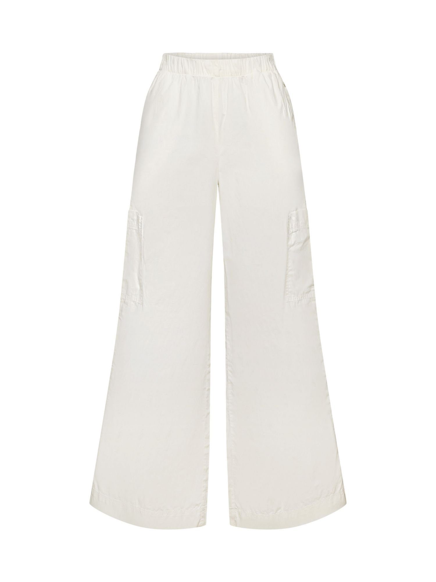 Stoffhose Pull-on-Cargohose, Baumwolle Esprit 100 % OFF WHITE