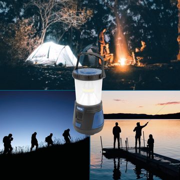 ANSMANN AG LED Gartenleuchte Camping Lampe LED Laterne Licht Leuchte -360°, IPX4, stufenlos dimmbar, LED