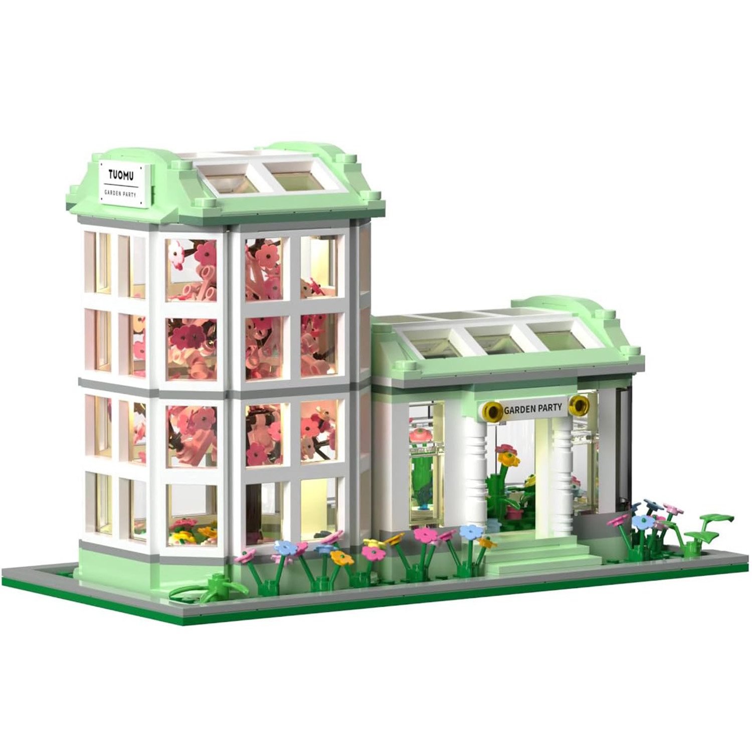 Esun Blumen Botanical Bauset mit LED-Lichtern Sakura, Bausteine 827 St. Spi günstig online kaufen