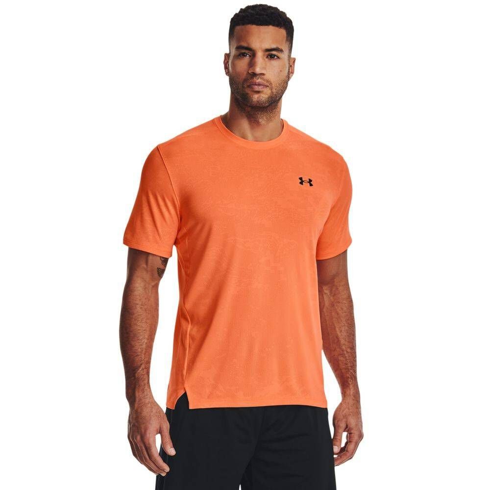 Under Armour® Herren (1-tlg) JACQUARD Trainingsshirt VENT (500) Trainingsshirt TECH rot