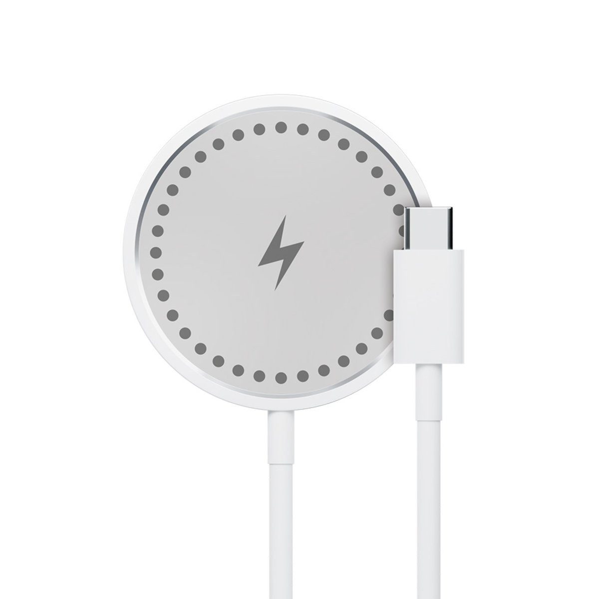 MaXlife Maxlife MXWC-05 magnetisches kabelloses Ladegerät 15W weiß Smartphone-Ladegerät