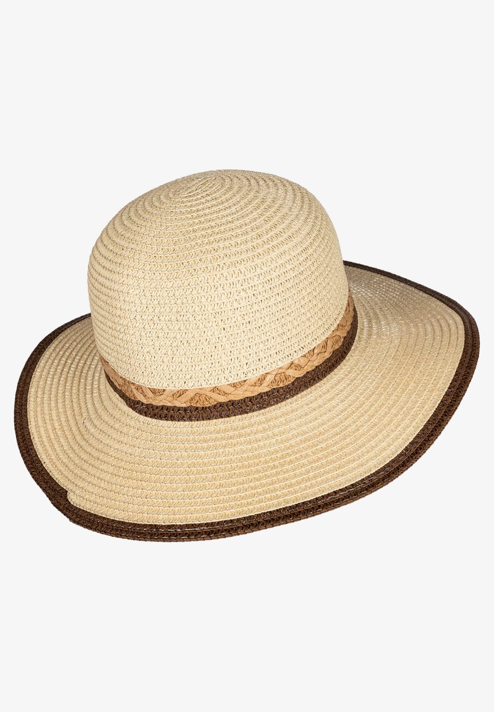 MORE&MORE Schal Straw Hat with Strip