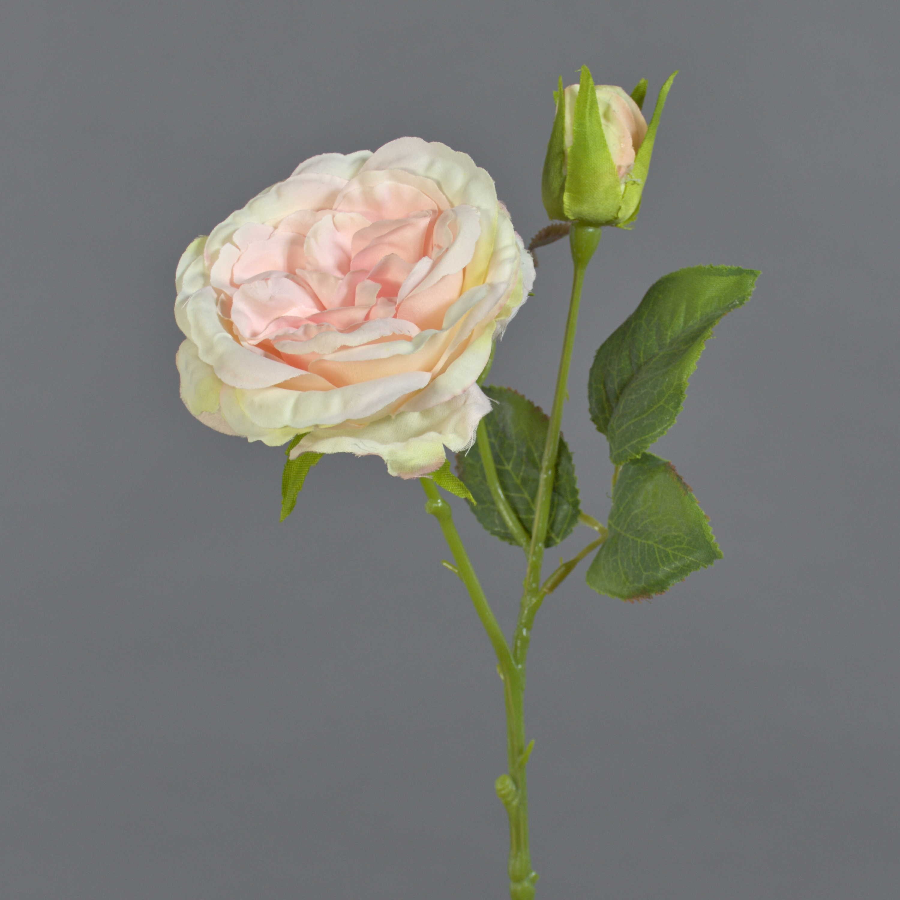 Kunstblume Künstliche Blume Rose CESCA, rosa - gelb, 40cm Rose, artplants, Höhe 40.0 cm