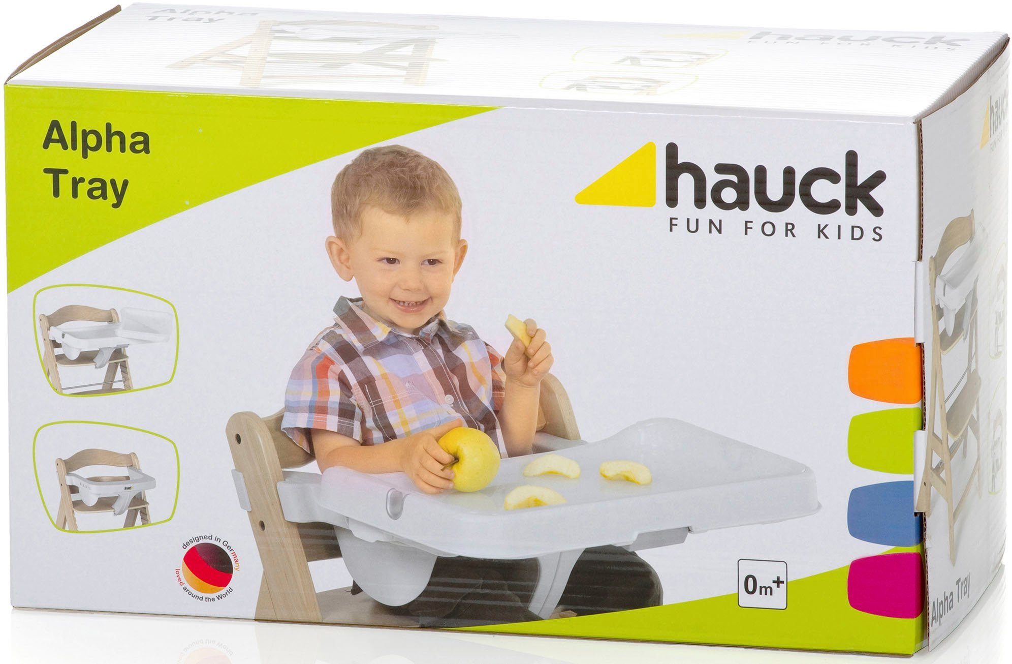 Hauck Hochstuhltablett Tray für und Beta+ weiß, Alpha Hochstühle Tischaufsatz, Kunststoff, Alpha