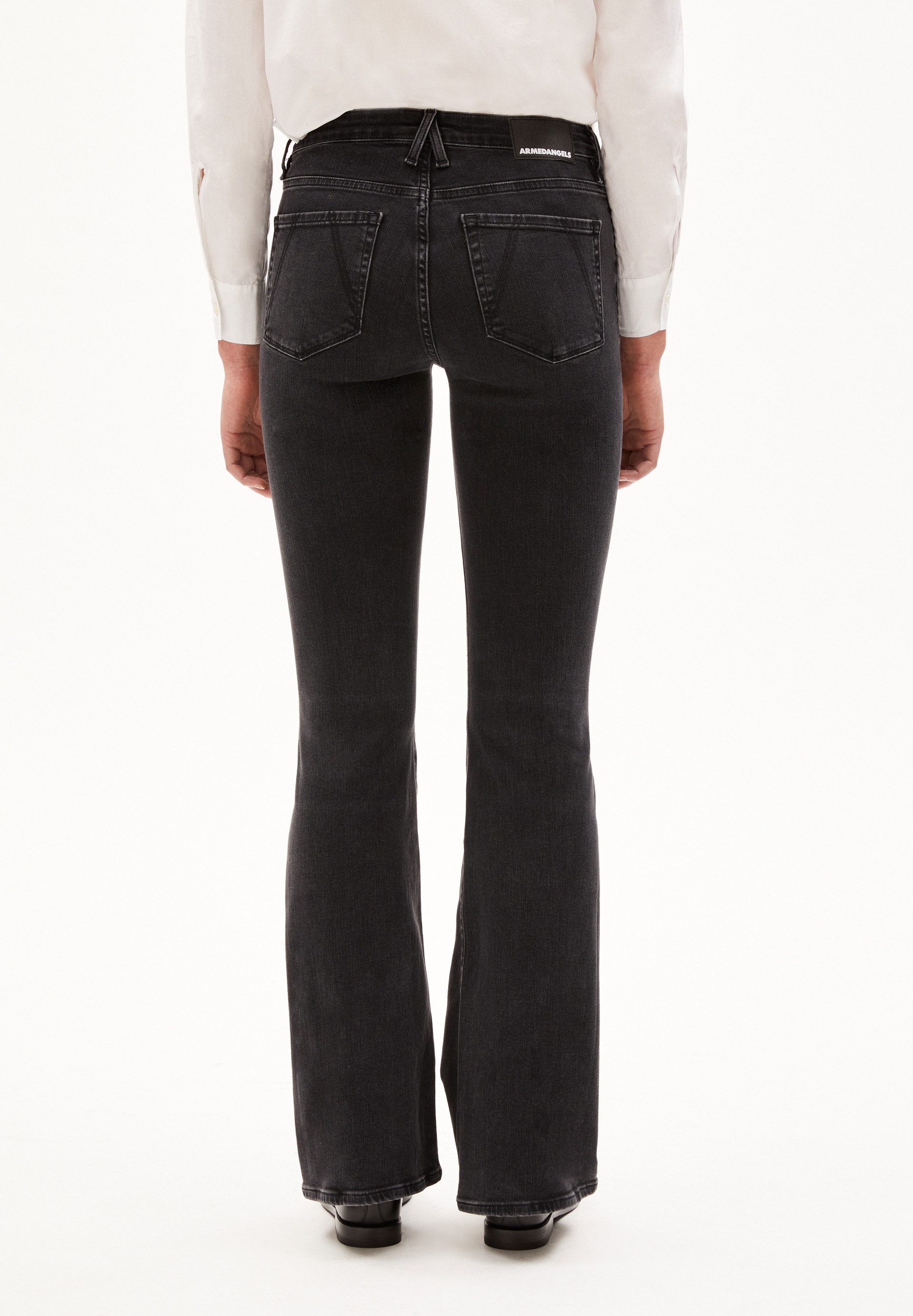 Armedangels Slim-fit-Jeans ANAMAA Flared Jeans Bio-Baumwoll Mix X-Stretch (X-Stretch) Mid waist