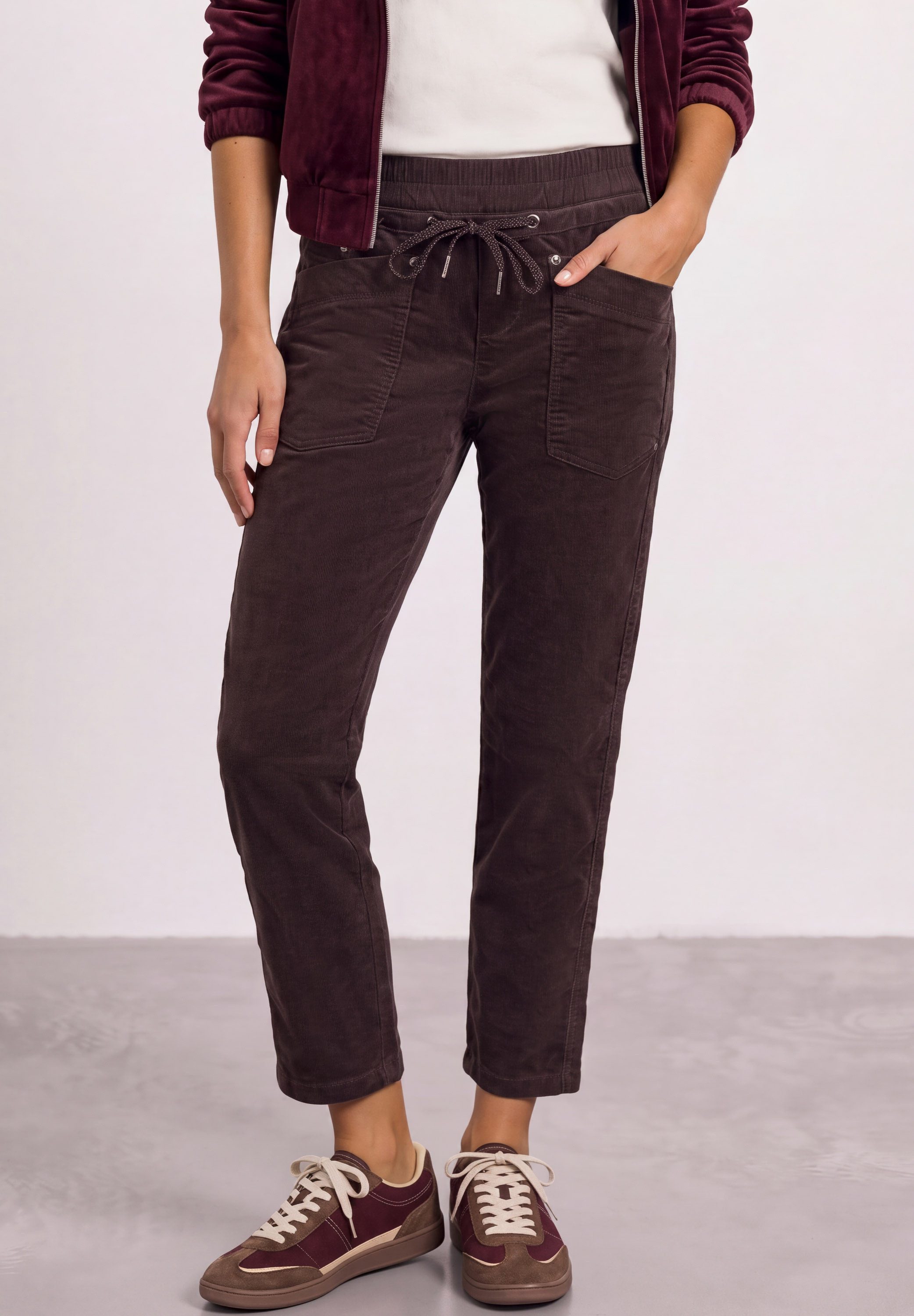 STREET ONE Stoffhose in Cord-Optik