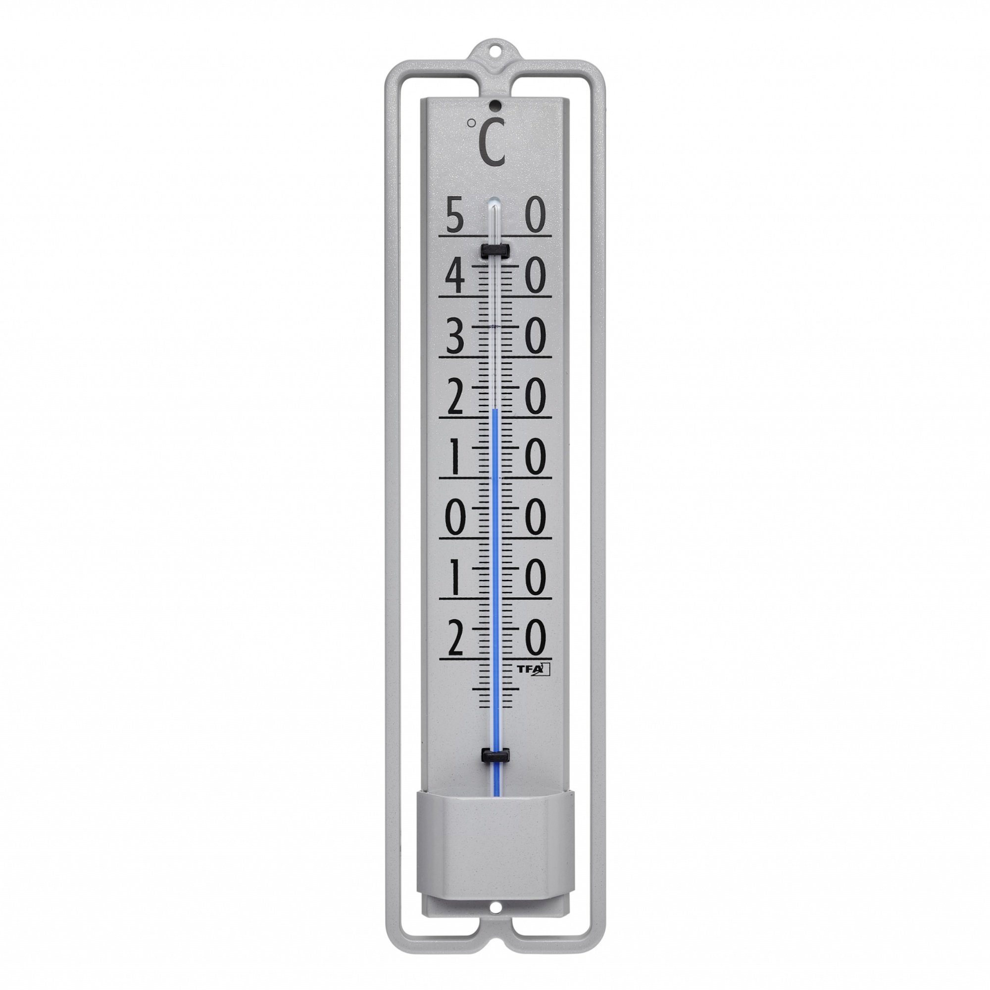 Gartenthermometer TFA 12.2001 analoges Innen-Außen-Thermometer aus Metall