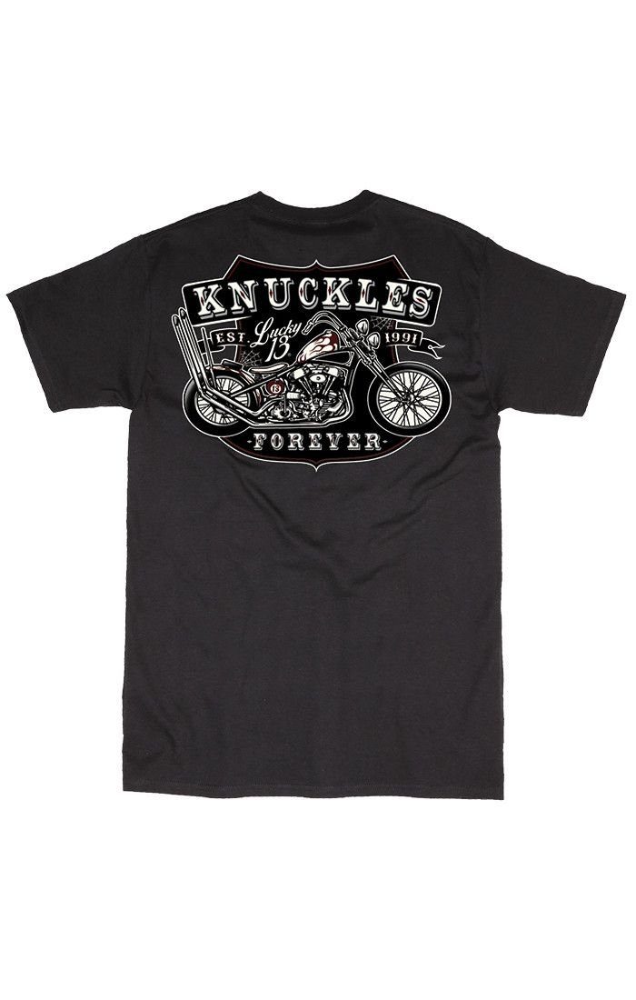 Lucky 13 T-Shirt Lucky 13 T-Shirt Adult Herren Knuckles