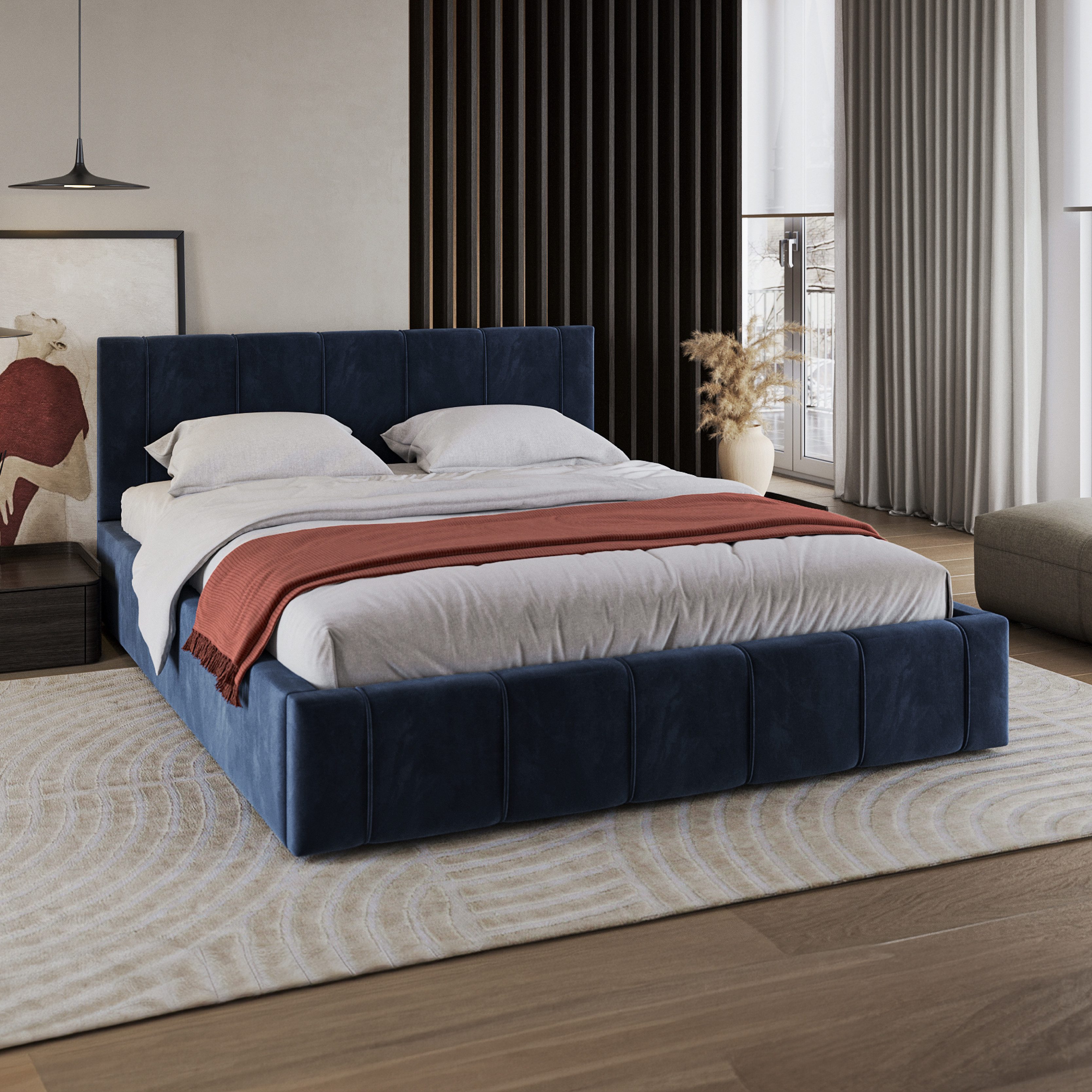 FDM Polsterbett FLORIDA Paris Bettgestell 90x200, günstig online kaufen