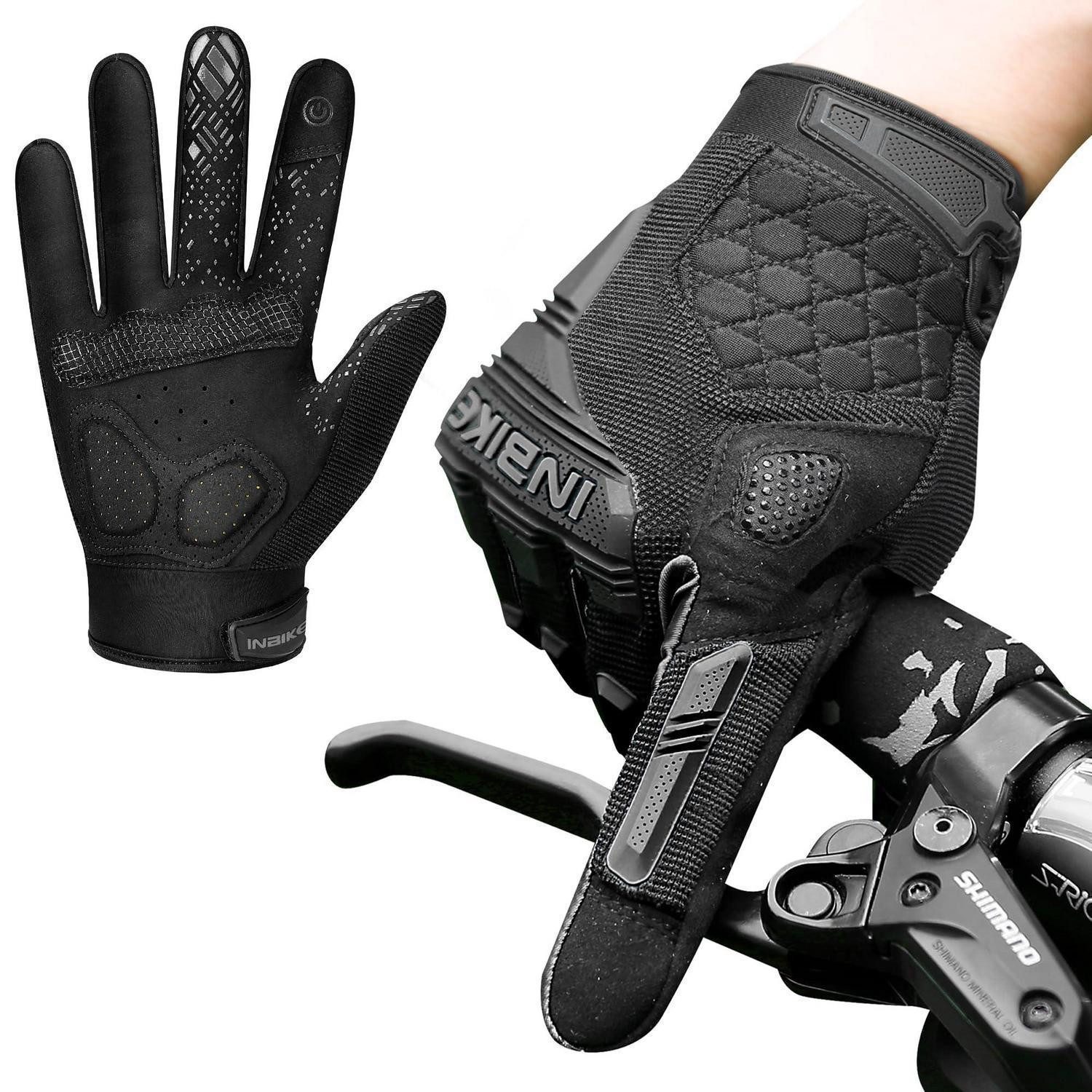 LuxusKollektion Fahrradhandschuhe Fahrradhandschuhe Sommer atmungsaktiv mit TPR L Grau (1-St)