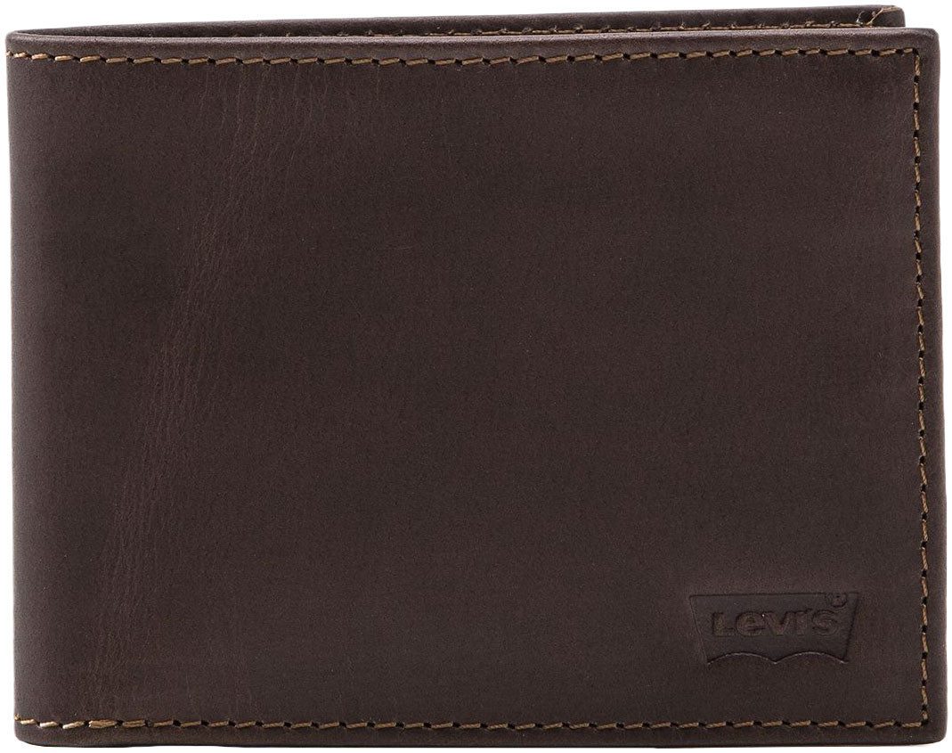 Levi's® Geldbörse LEVI'S® CASUAL CLASSICS HUNTE COIN BIFOLD - BATWIN, mit Münzfach, aus Rindnappaleder