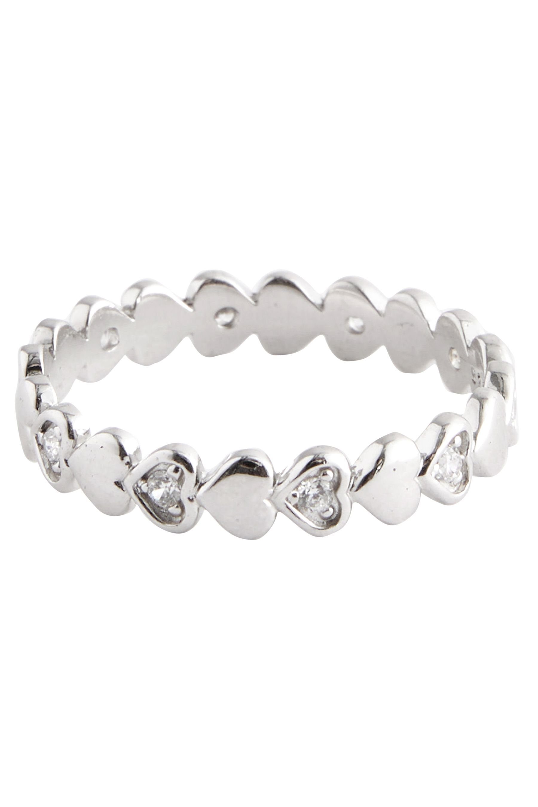 Next Fingerring Funkelnder Ring mit Herz günstig online kaufen