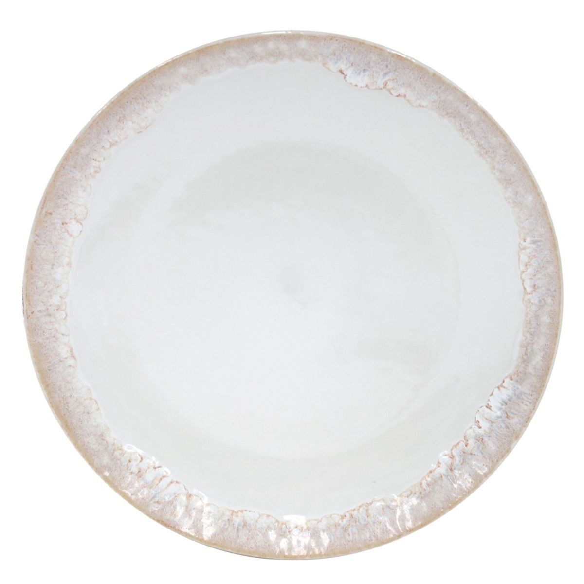 Costa Nova Teller Taormina White, Speiseteller, 27 cm, Casafina, (1 St), Hohe Brenntemperaturen, porenfrei hygienisch, wärmeschockbeständig