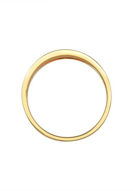 Elli DIAMONDS Verlobungsring Verlobung Wellen Diamant (0.06 ct) 585 Gelbgold