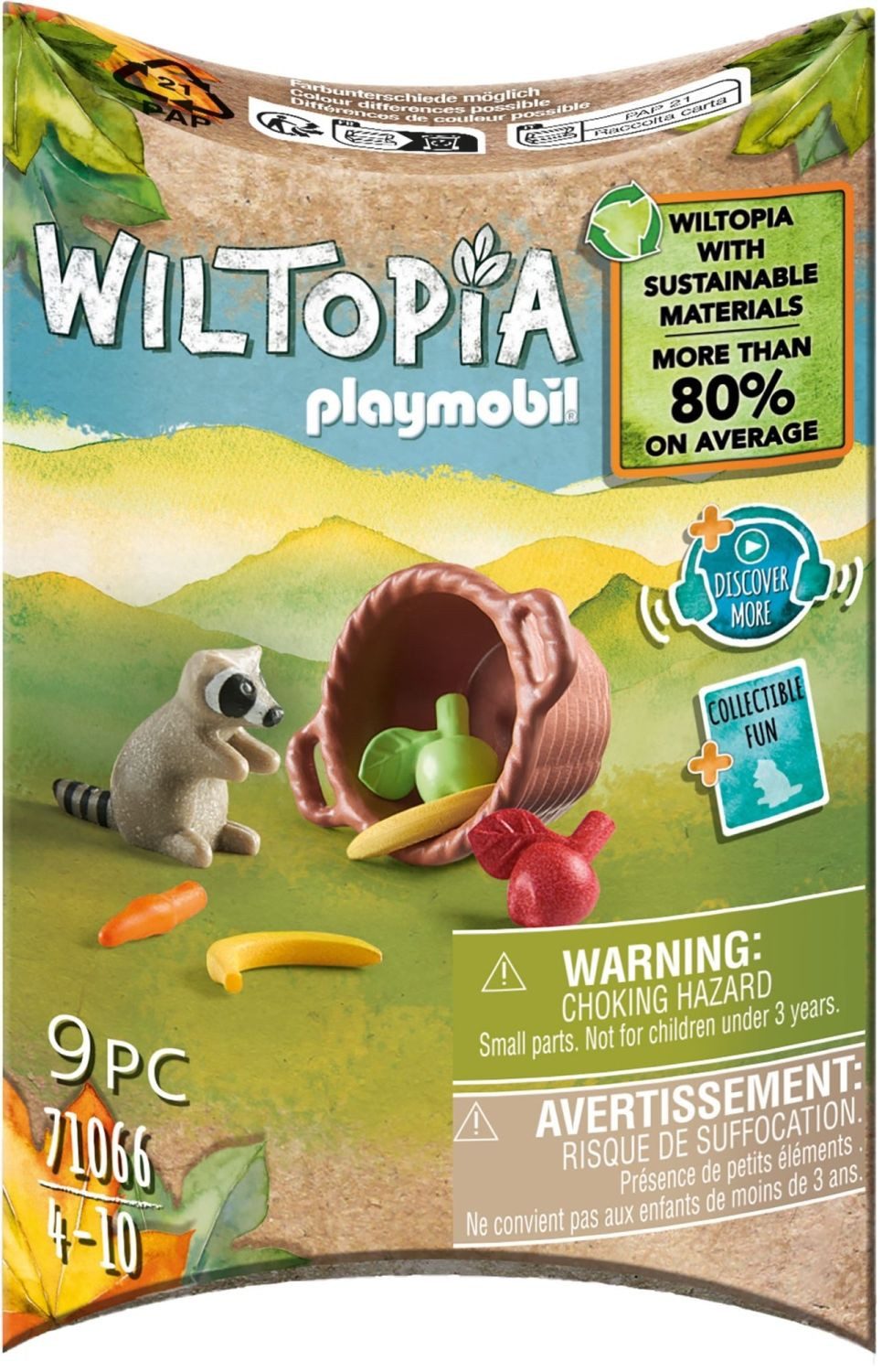 Wiltopia Waschbär Konstruktions-Spielset
