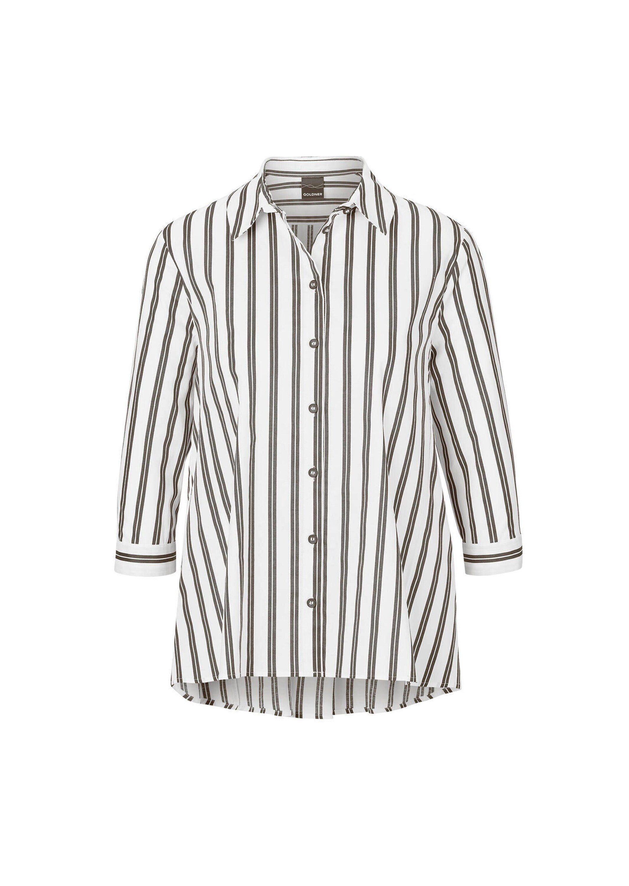 weiß / taupe / gestreift