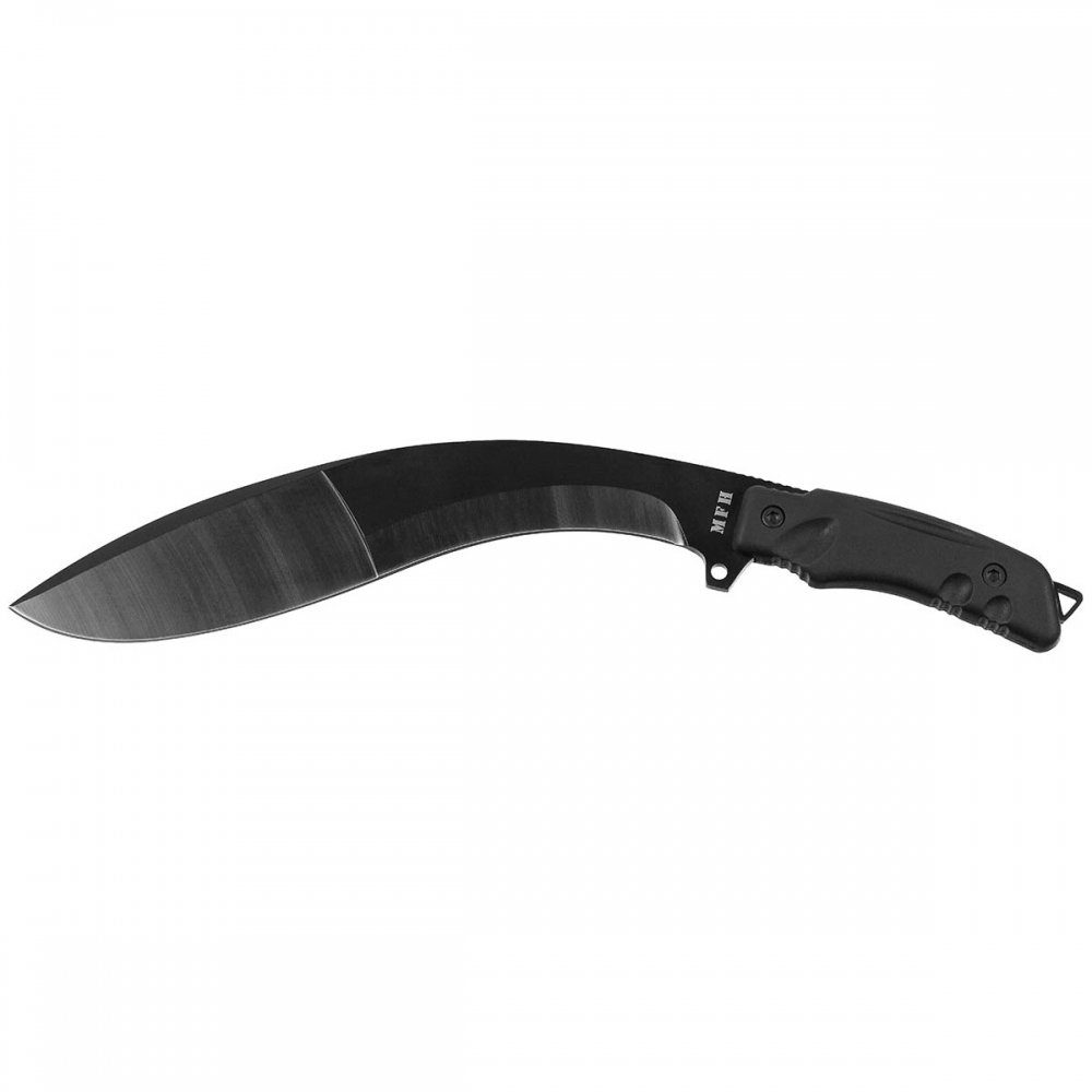 MFH Machete Machete, schwarz, mit Nylonscheide, (Set, mit Nylonscheide), Ösen am Griff vorne und hinten