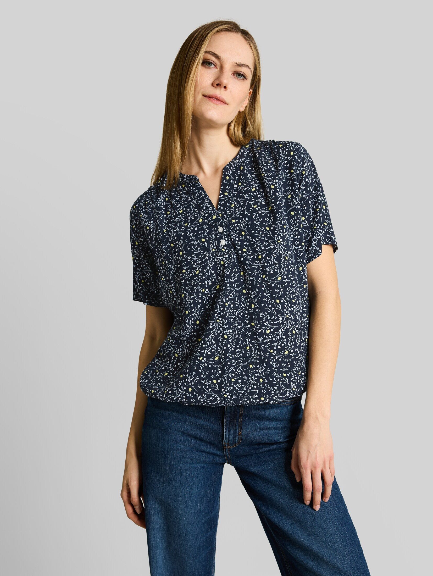 TOM TAILOR Kurzarmbluse Blusen & Shirts Bluse mit Muster